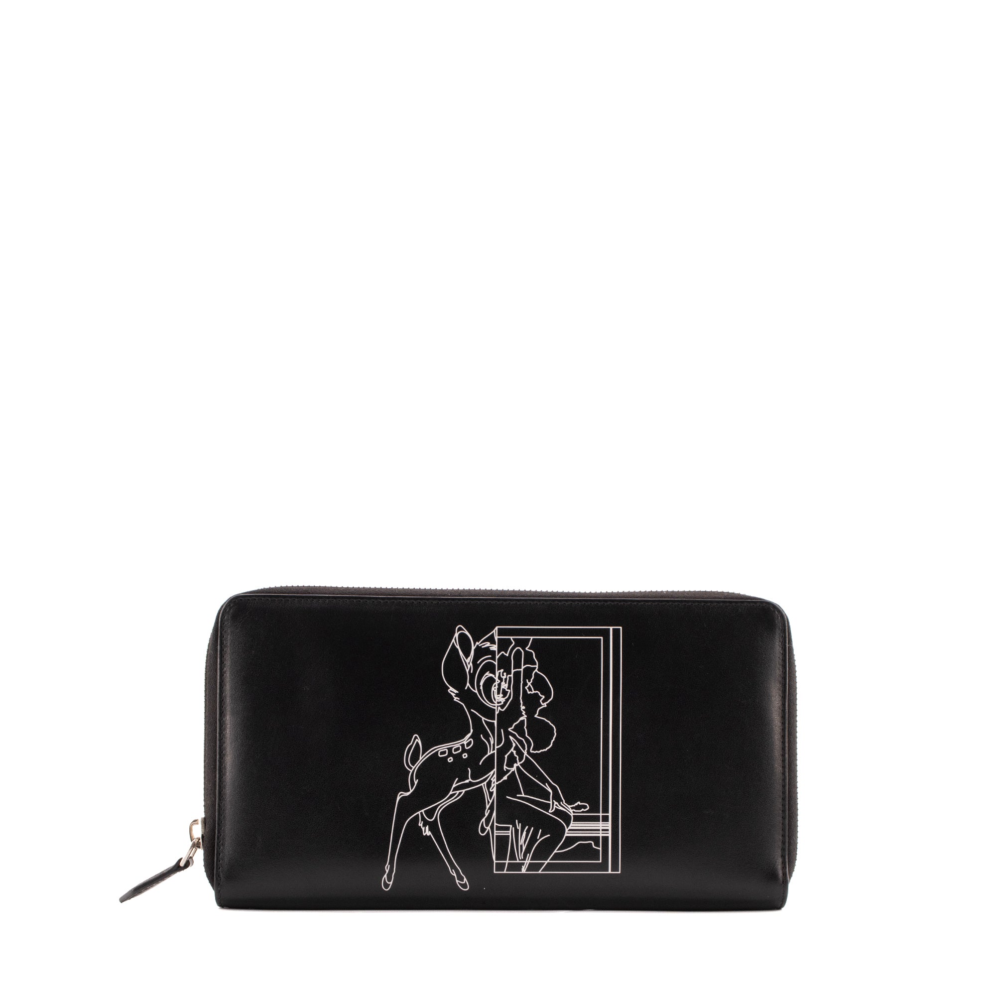 GIVENCHY - Portefeuille Bambi GM Givenchy en cuir lisse noir
