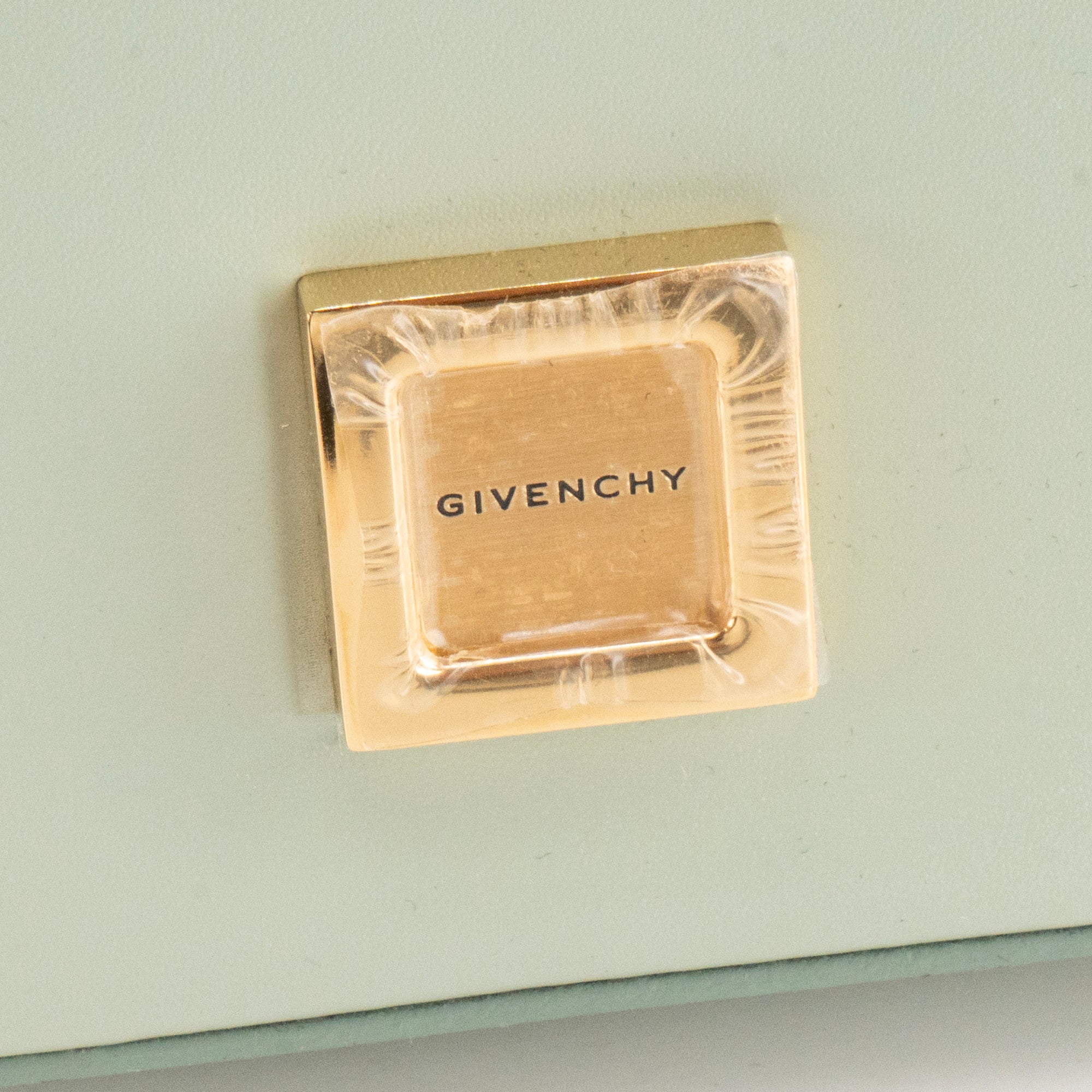 GIVENCHY - Sac à bandoulière 4G Mini Givenchy en cuir lisse céladon