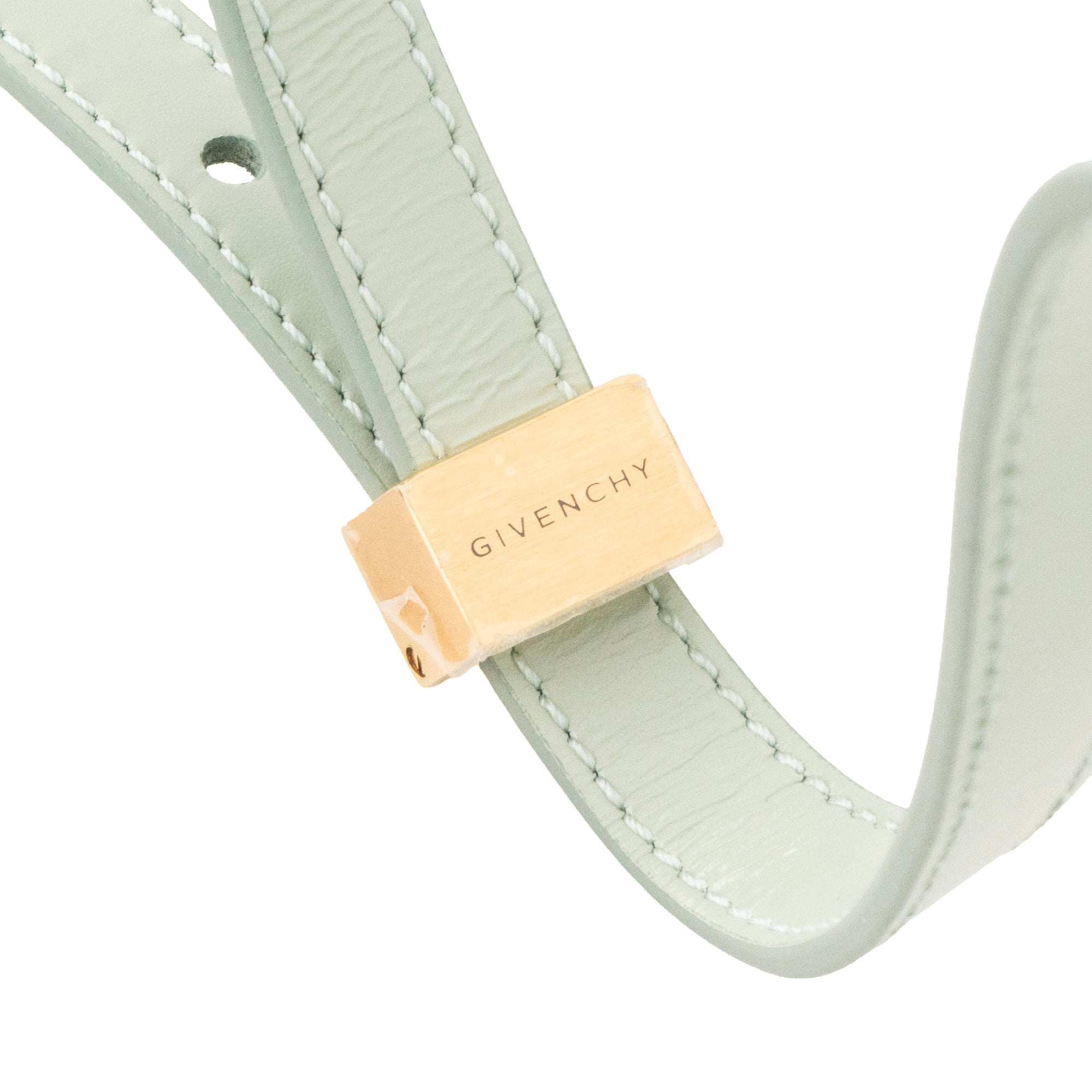GIVENCHY - Sac à bandoulière 4G Mini Givenchy en cuir lisse céladon
