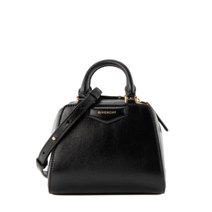 GIVENCHY - Sac à bandoulière Antigona Cube Mini Givenchy en cuir grainé noir
