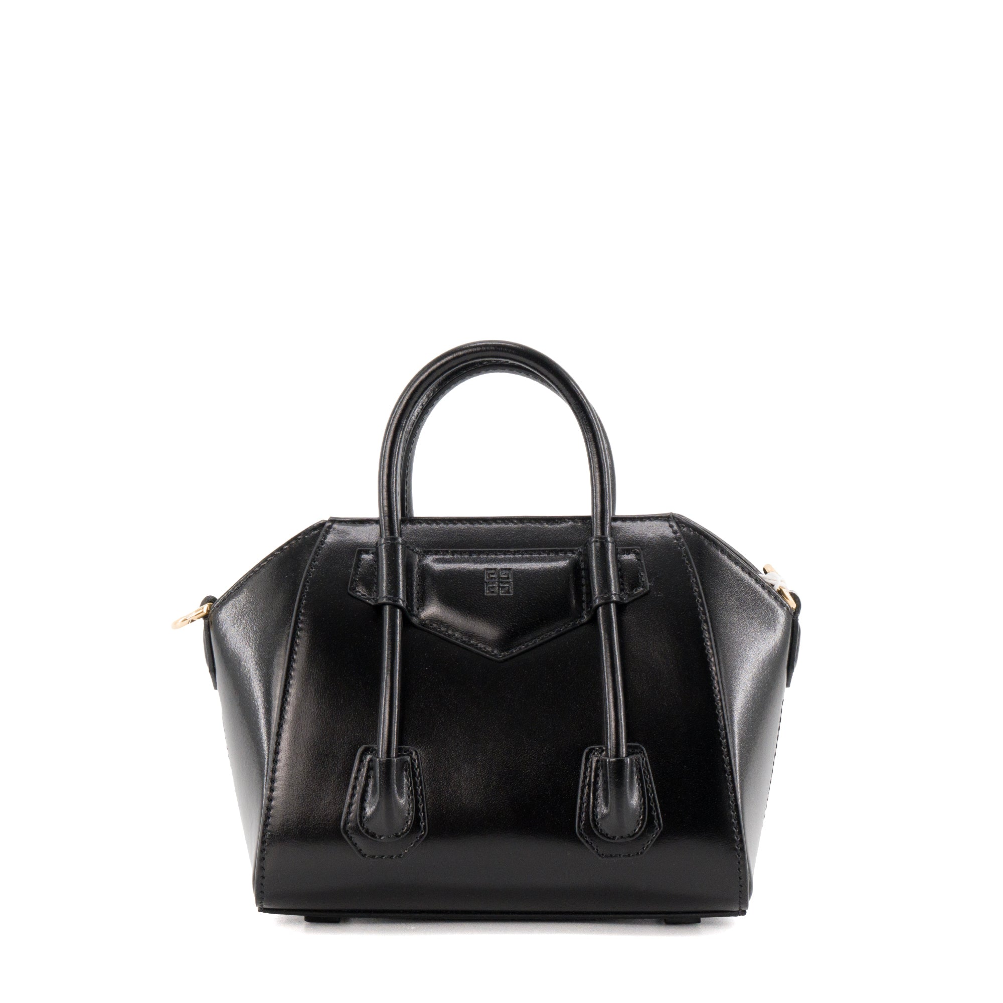 GIVENCHY - Sac à bandoulière Antigona Lock Givenchy en cuir lisse noir