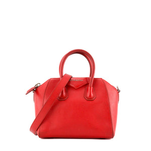 GIVENCHY - Sac à bandoulière Antigona mini Givenchy en cuir grainé rouge
