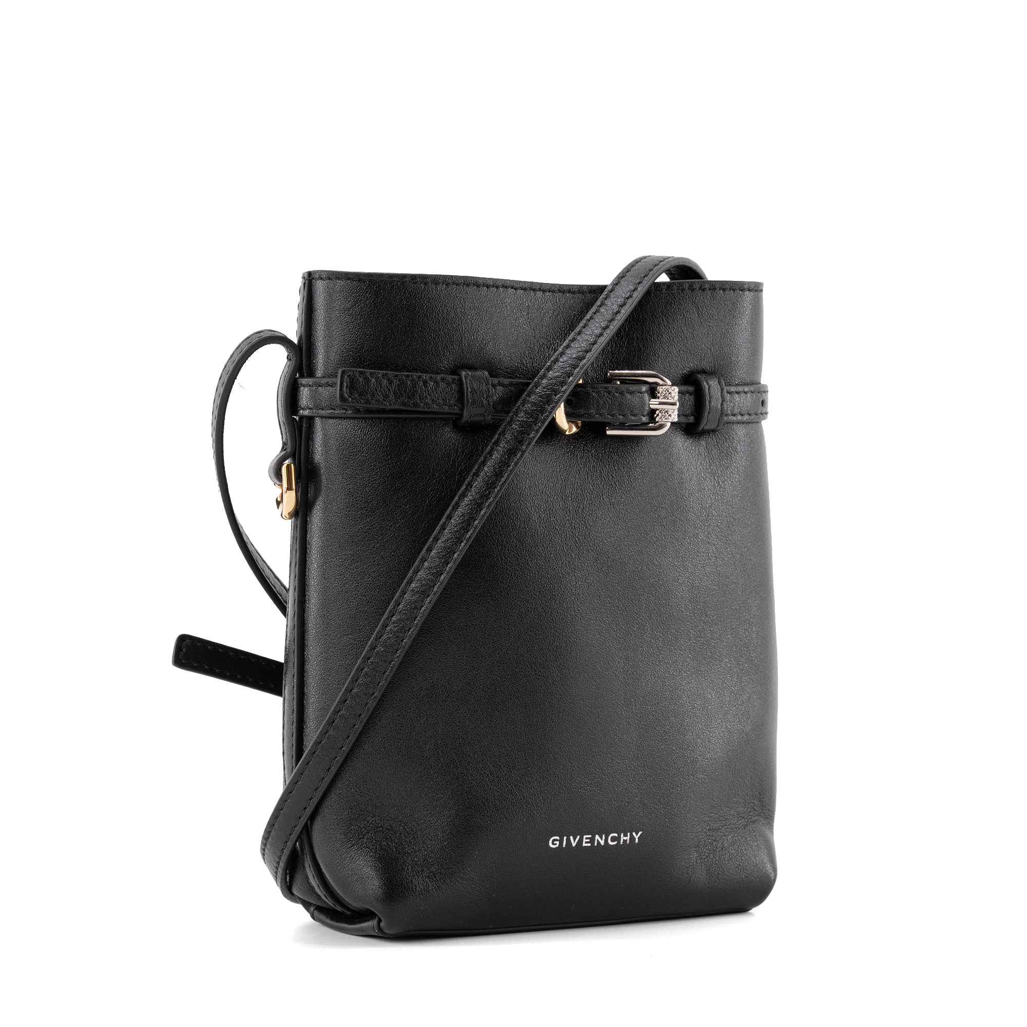 GIVENCHY - Sac à bandoulière Voyou Givenchy en cuir noir