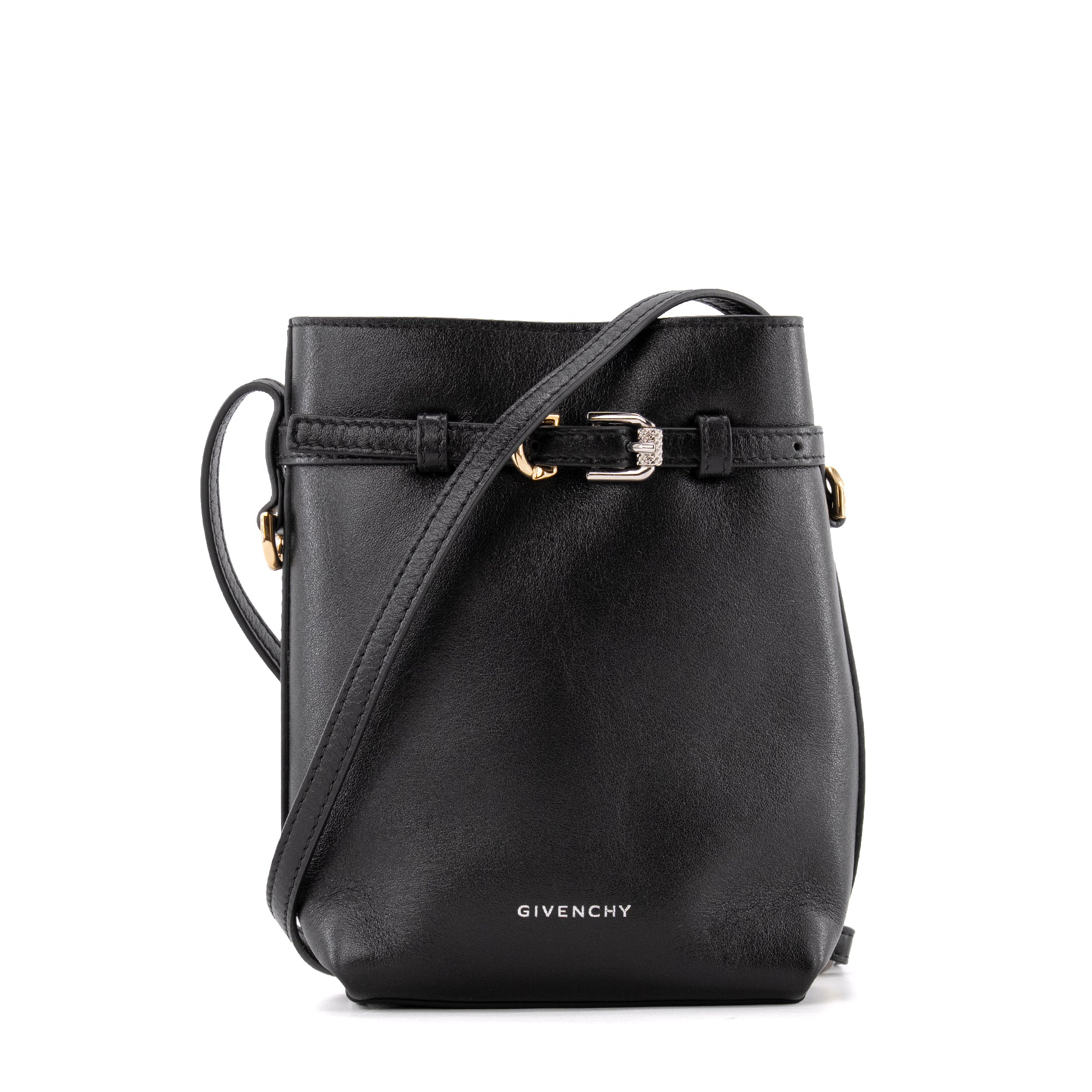 GIVENCHY - Sac à bandoulière Voyou Givenchy en cuir noir