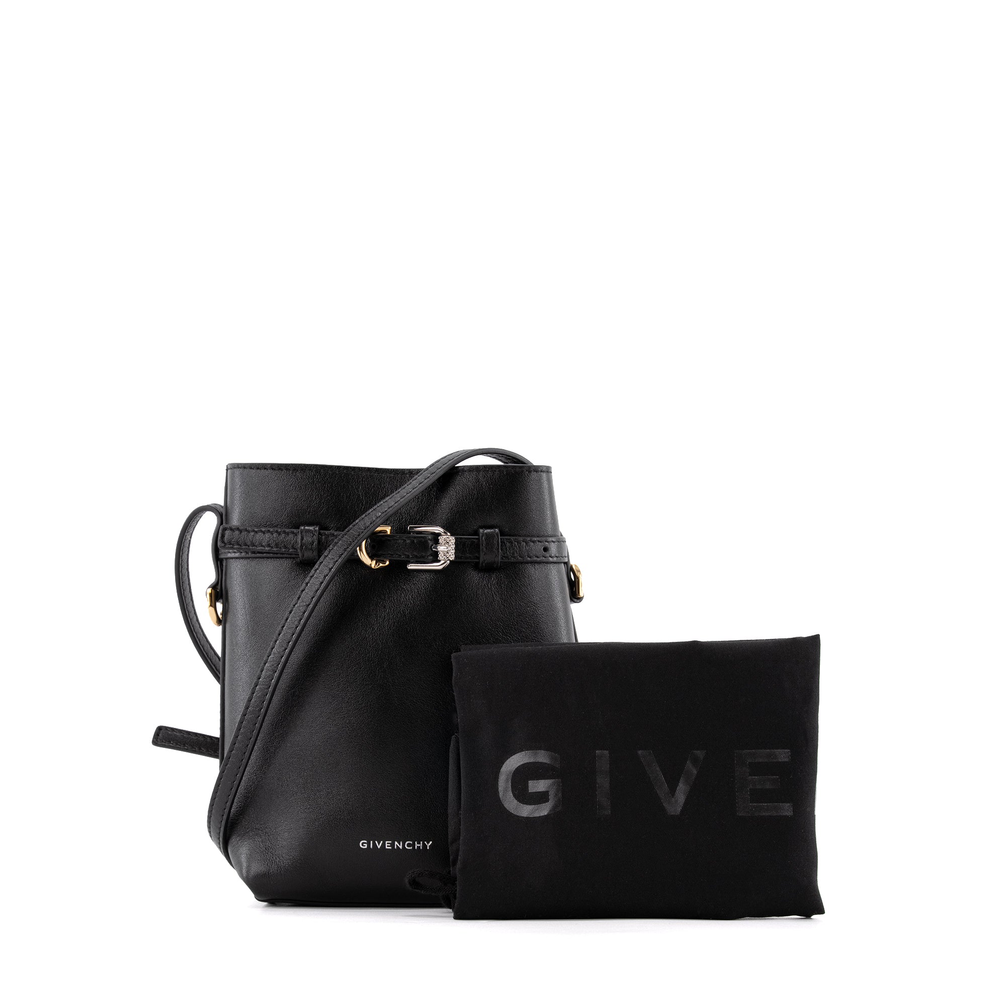 GIVENCHY - Sac à bandoulière Voyou Givenchy en cuir noir