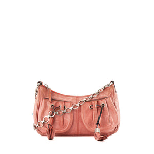 GIVENCHY - Sac à épaule Givenchy en cuir froissé rose