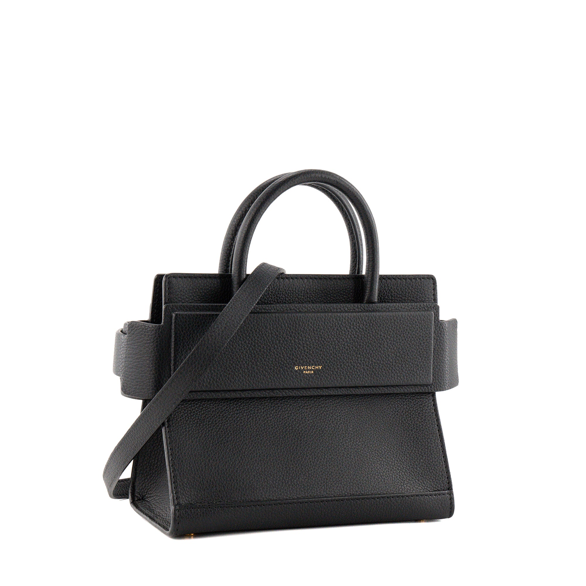 GIVENCHY - Sac à main Horizon Mini Givenchy en cuir noir