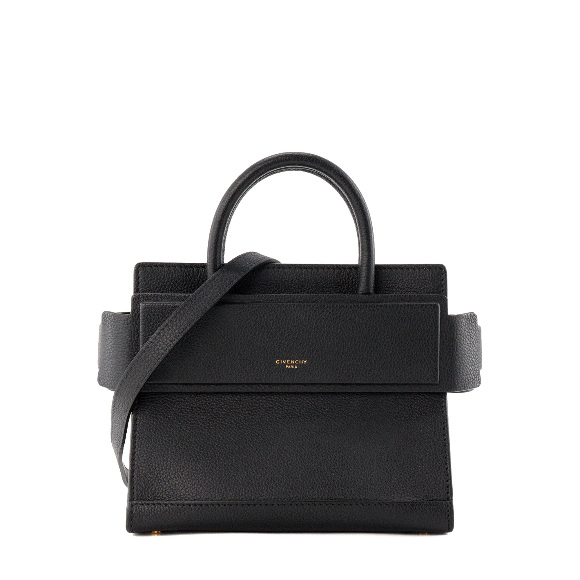 GIVENCHY - Sac à main Horizon Mini Givenchy en cuir noir
