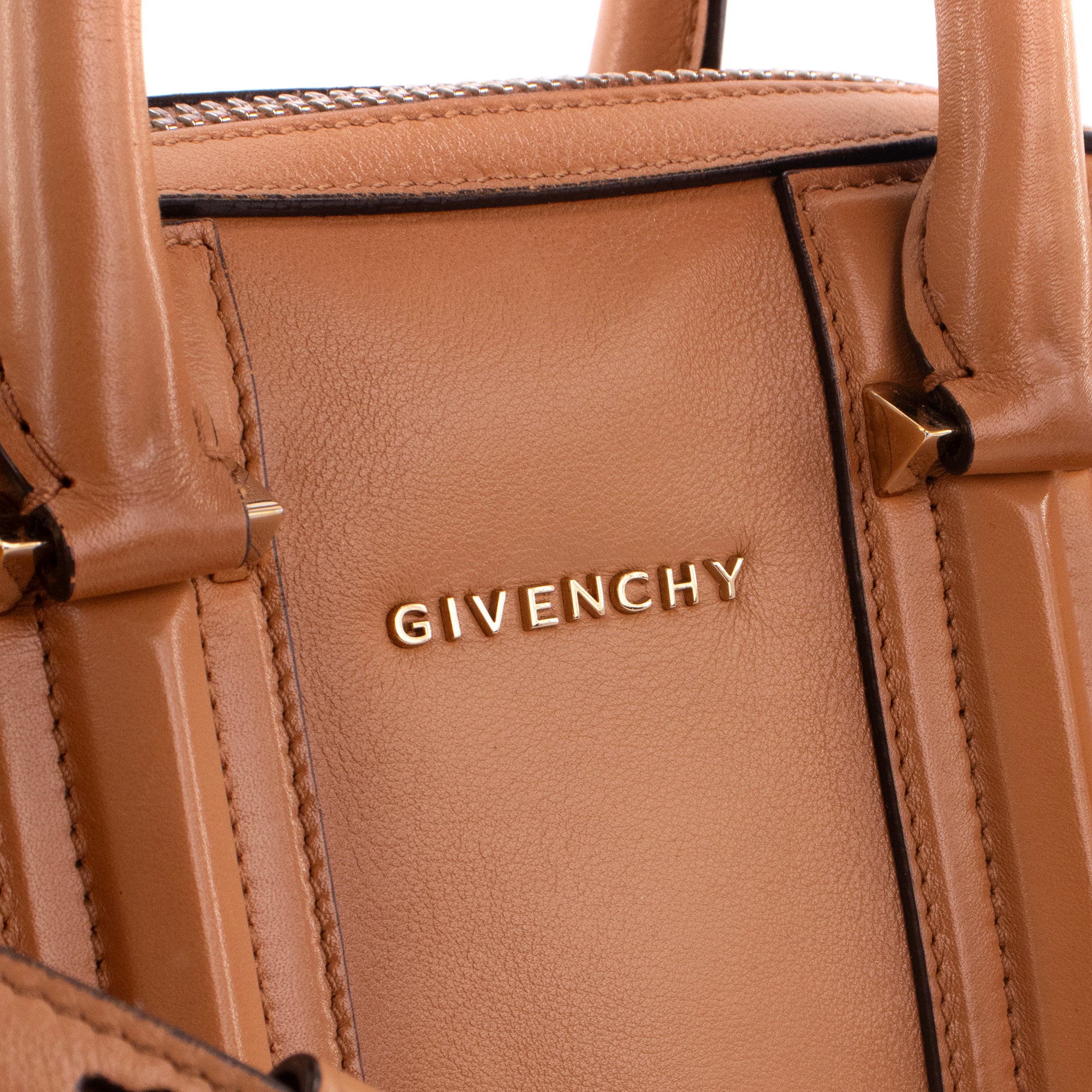 GIVENCHY - Sac à main Lucrezia Givenchy en cuir marron