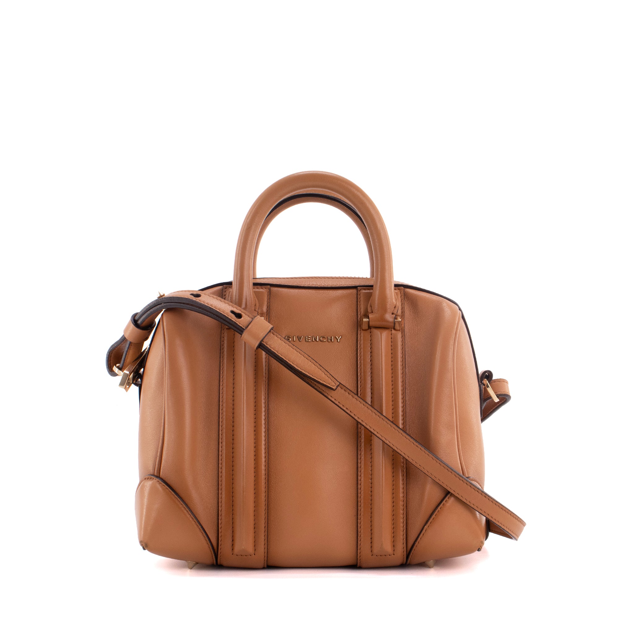 GIVENCHY - Sac à main Lucrezia Givenchy en cuir marron
