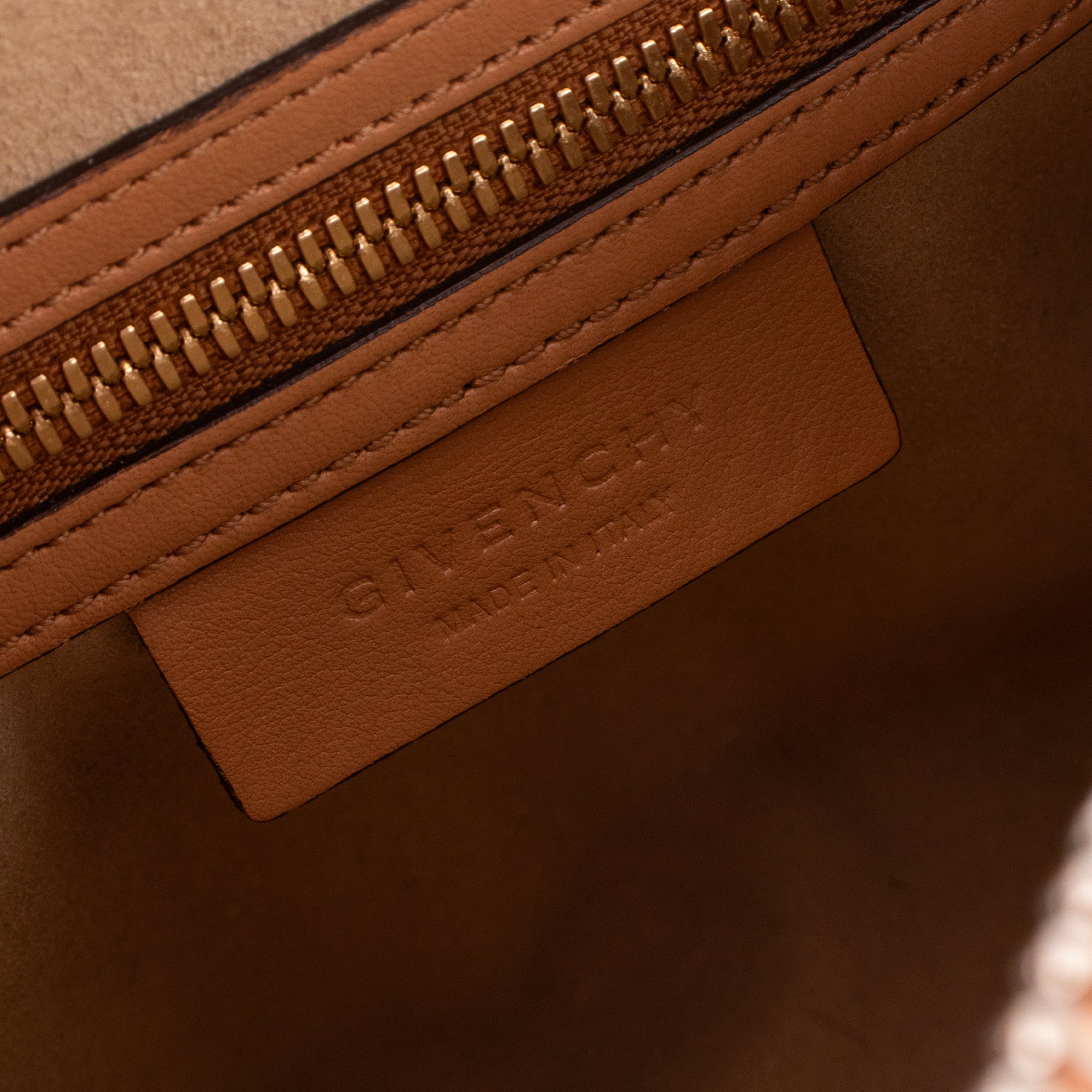 GIVENCHY - Sac à main Lucrezia Givenchy en cuir marron