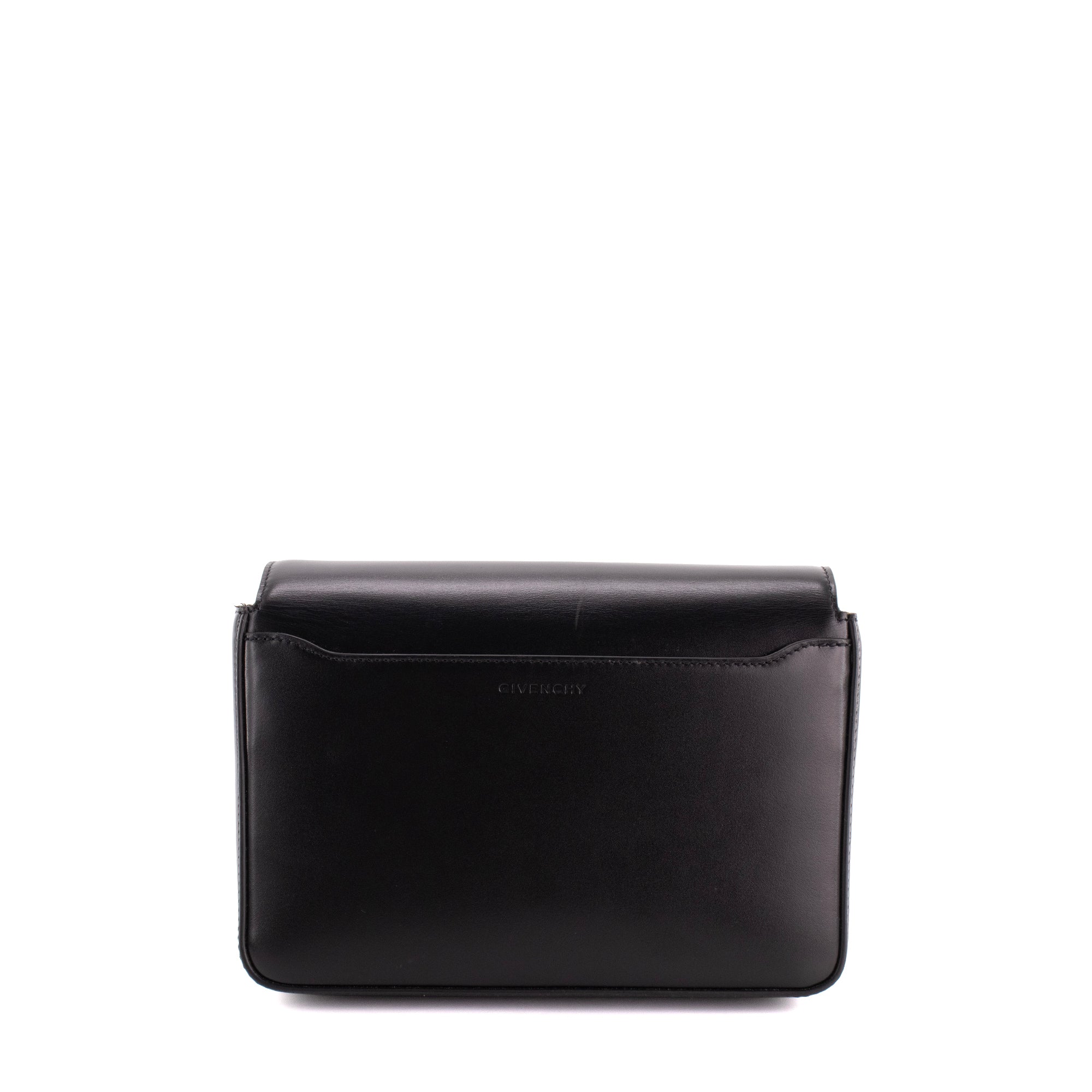 GIVENCHY - Sac à bandoulière 4G medium Givenchy en cuir box noir