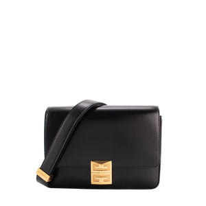 GIVENCHY - Sac à bandoulière 4G medium Givenchy en cuir box noir