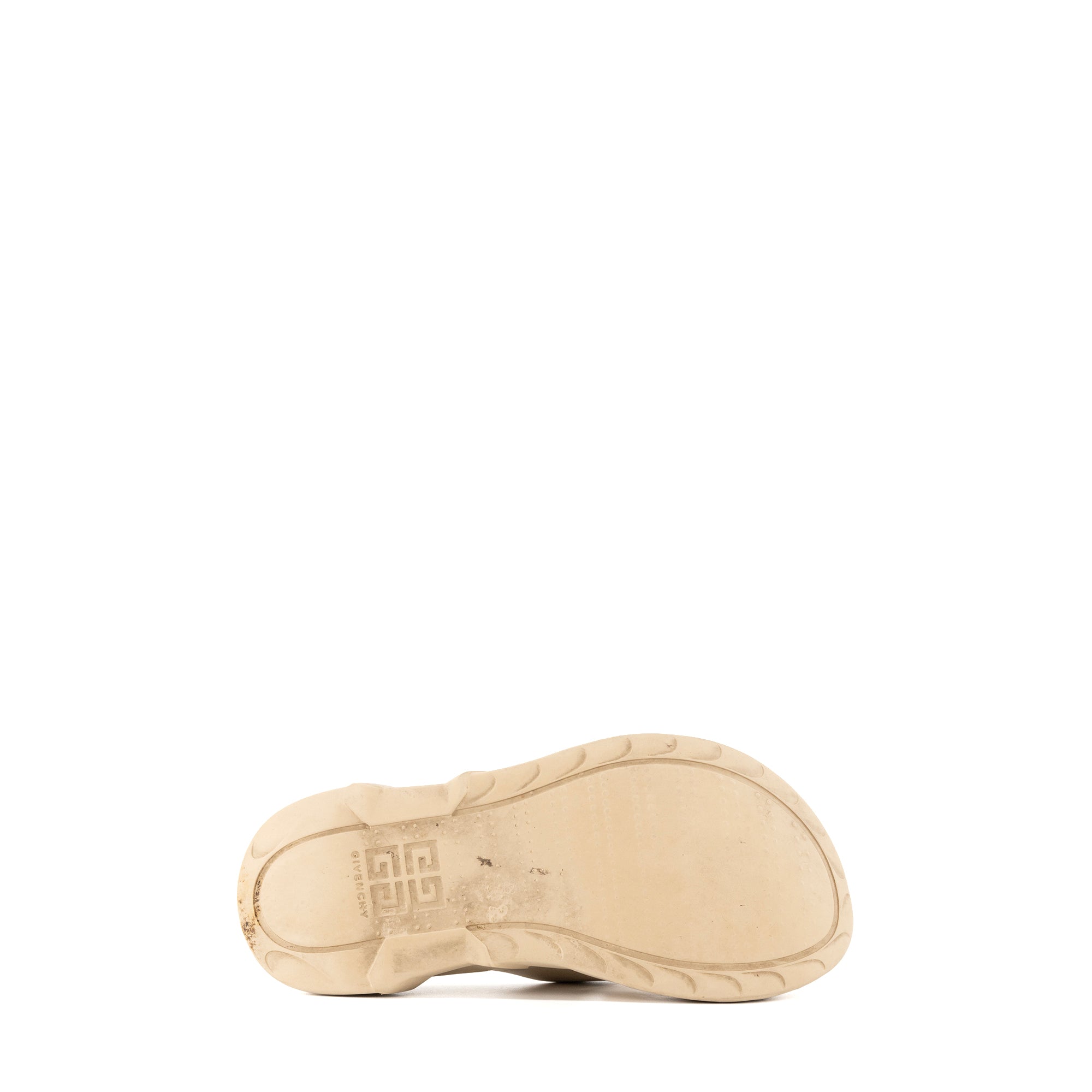 GIVENCHY - Sandales Marshmallow Slider Givenchy en caoutchouc beige (T39)