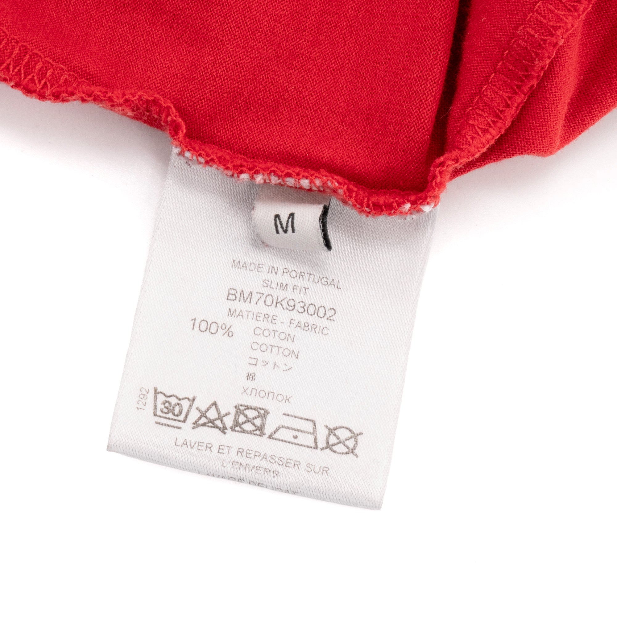 GIVENCHY - Tee-shirt à manche courte Logo destroyed Givenchy en coton rouge (M)