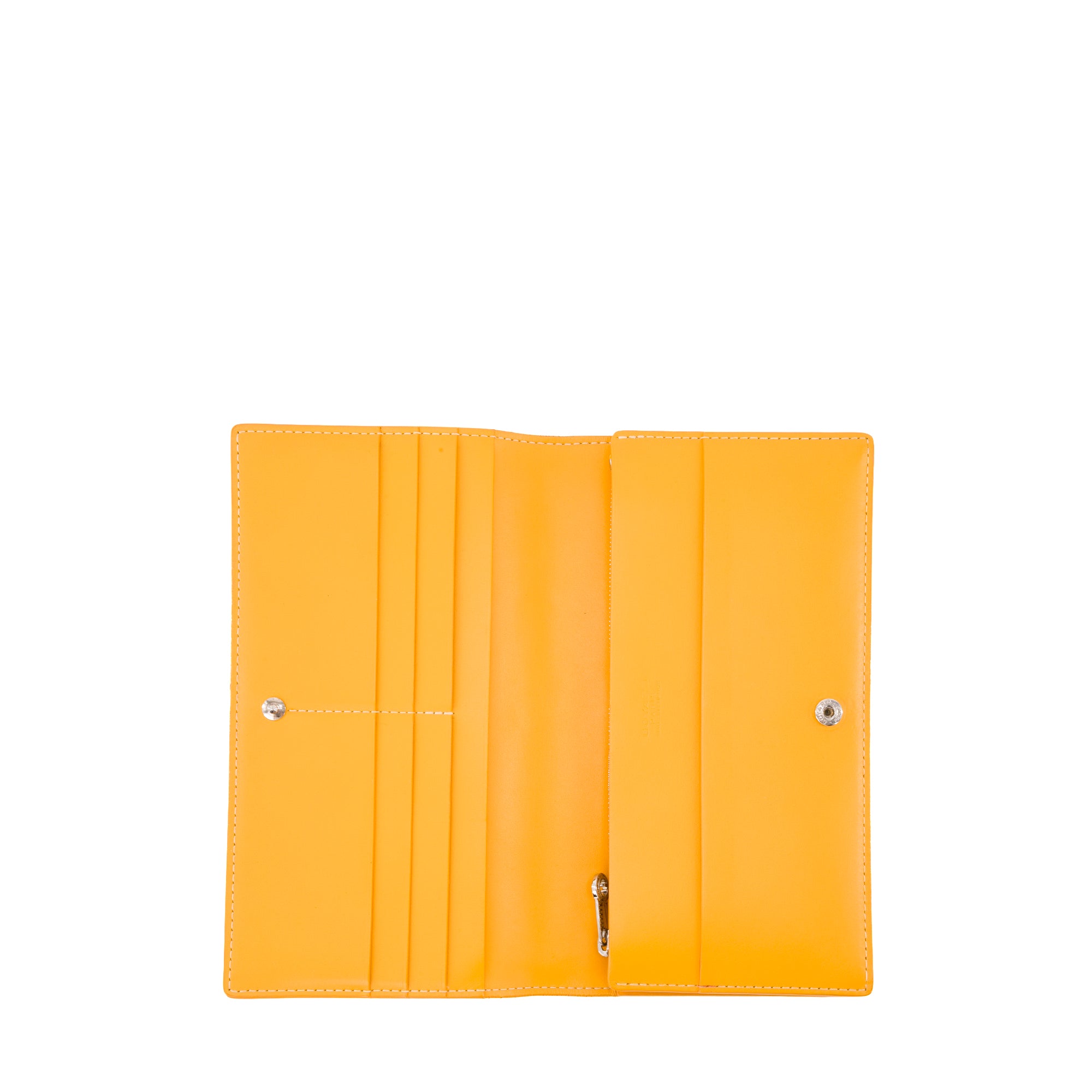 GOYARD - Portefeuille Goyard en toile goyardine jaune