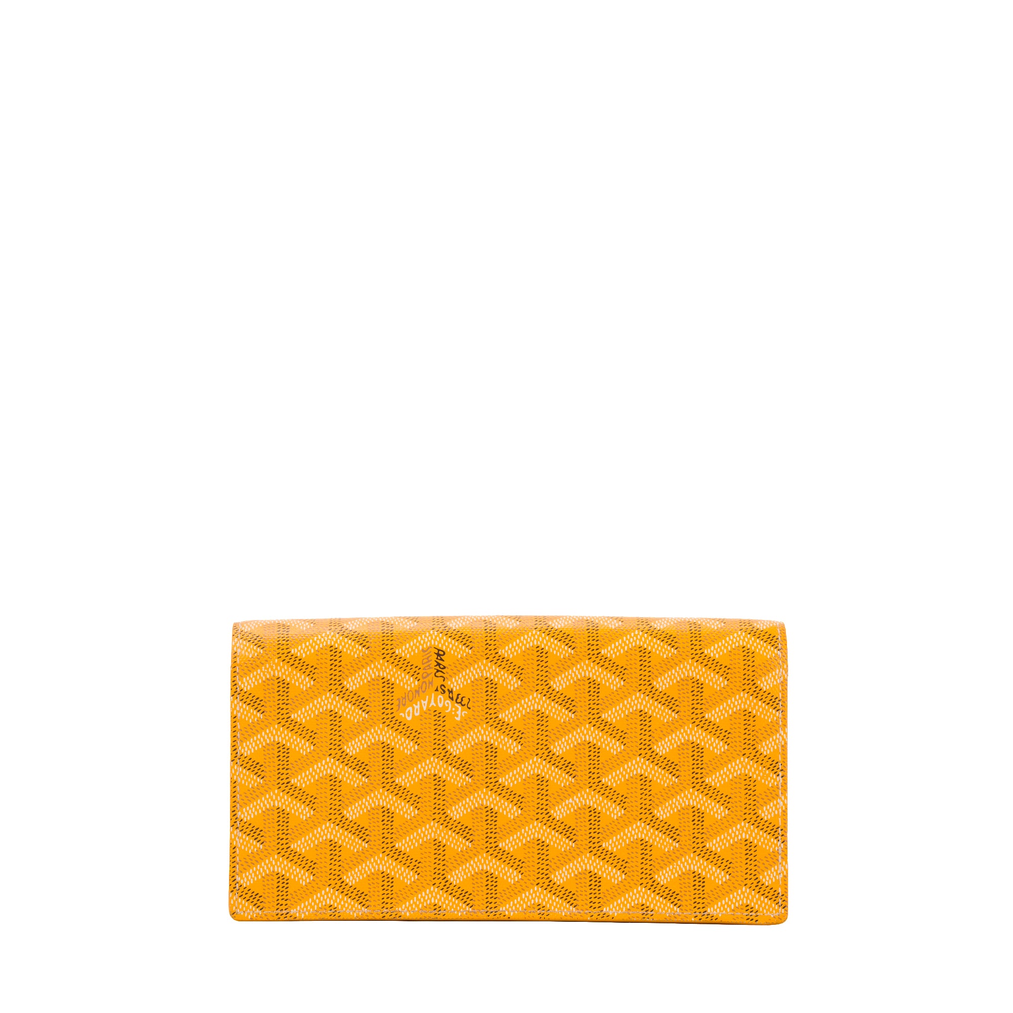 GOYARD - Portefeuille Goyard en toile goyardine jaune
