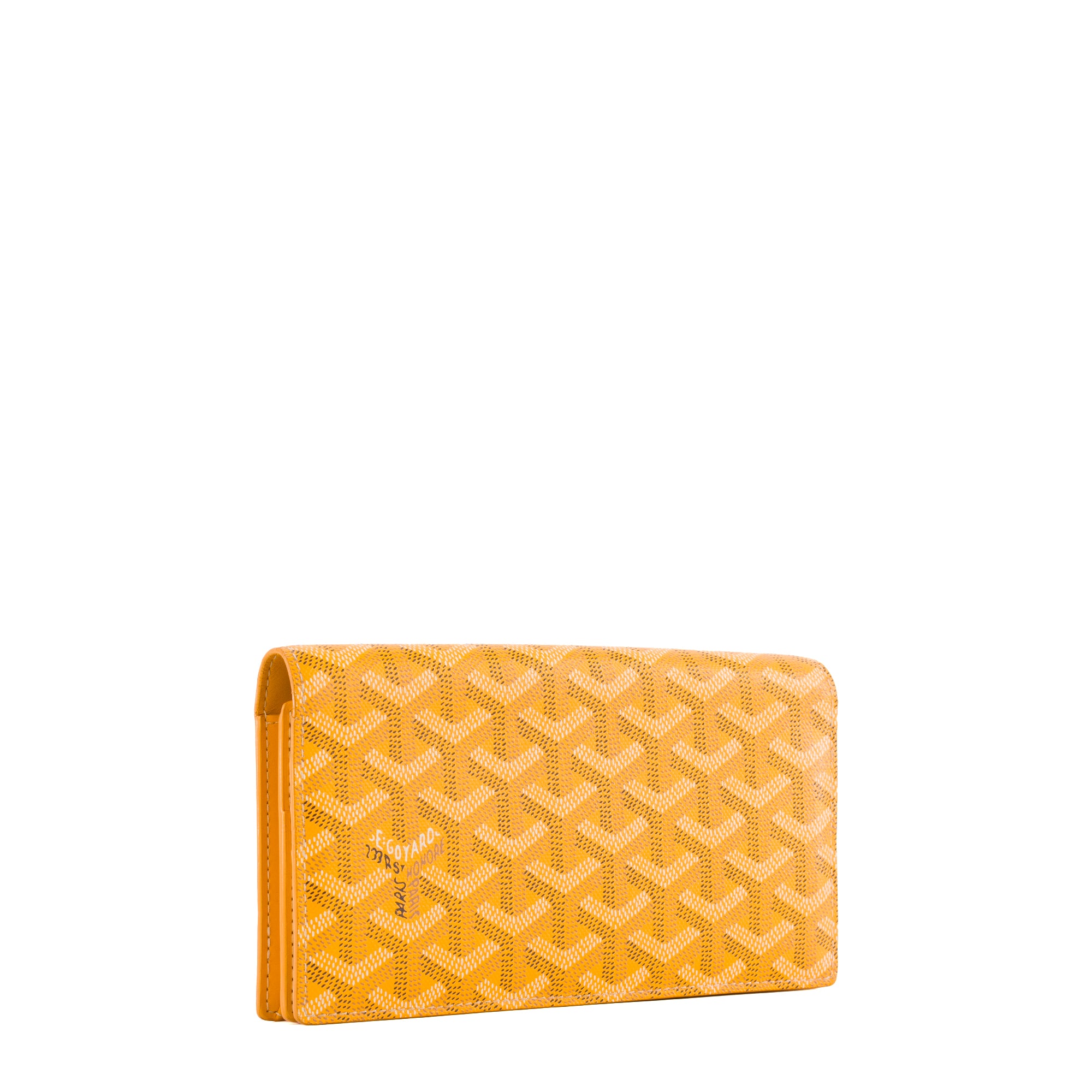 GOYARD - Portefeuille Goyard en toile goyardine jaune