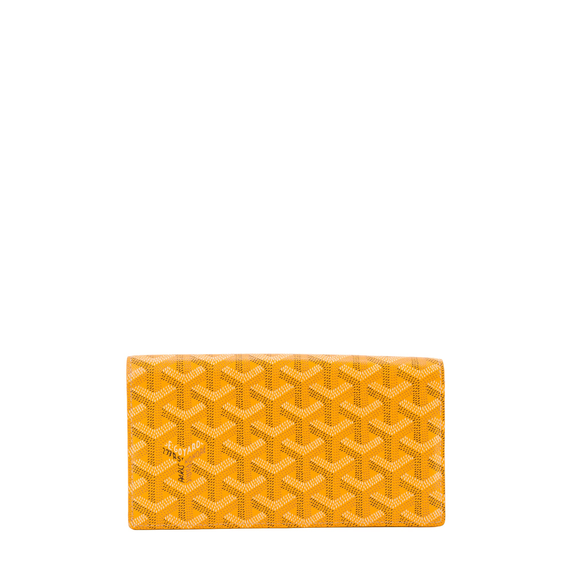 GOYARD - Portefeuille Goyard en toile goyardine jaune
