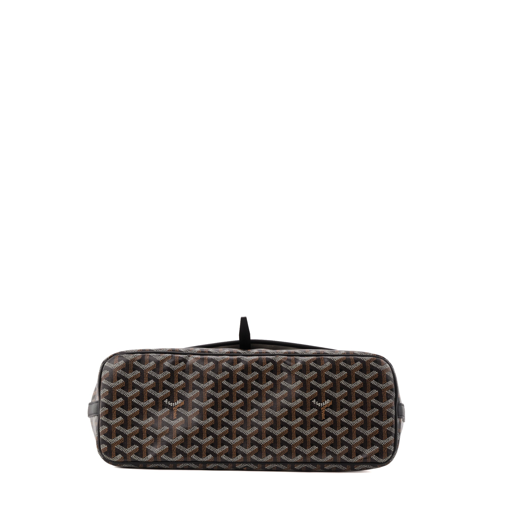 GOYARD - Sac à bandoulière Capetien Goyard en toile goyardine noire