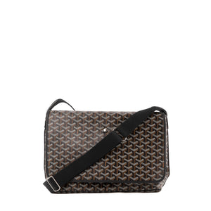 GOYARD - Sac à bandoulière Capetien Goyard en toile goyardine noire