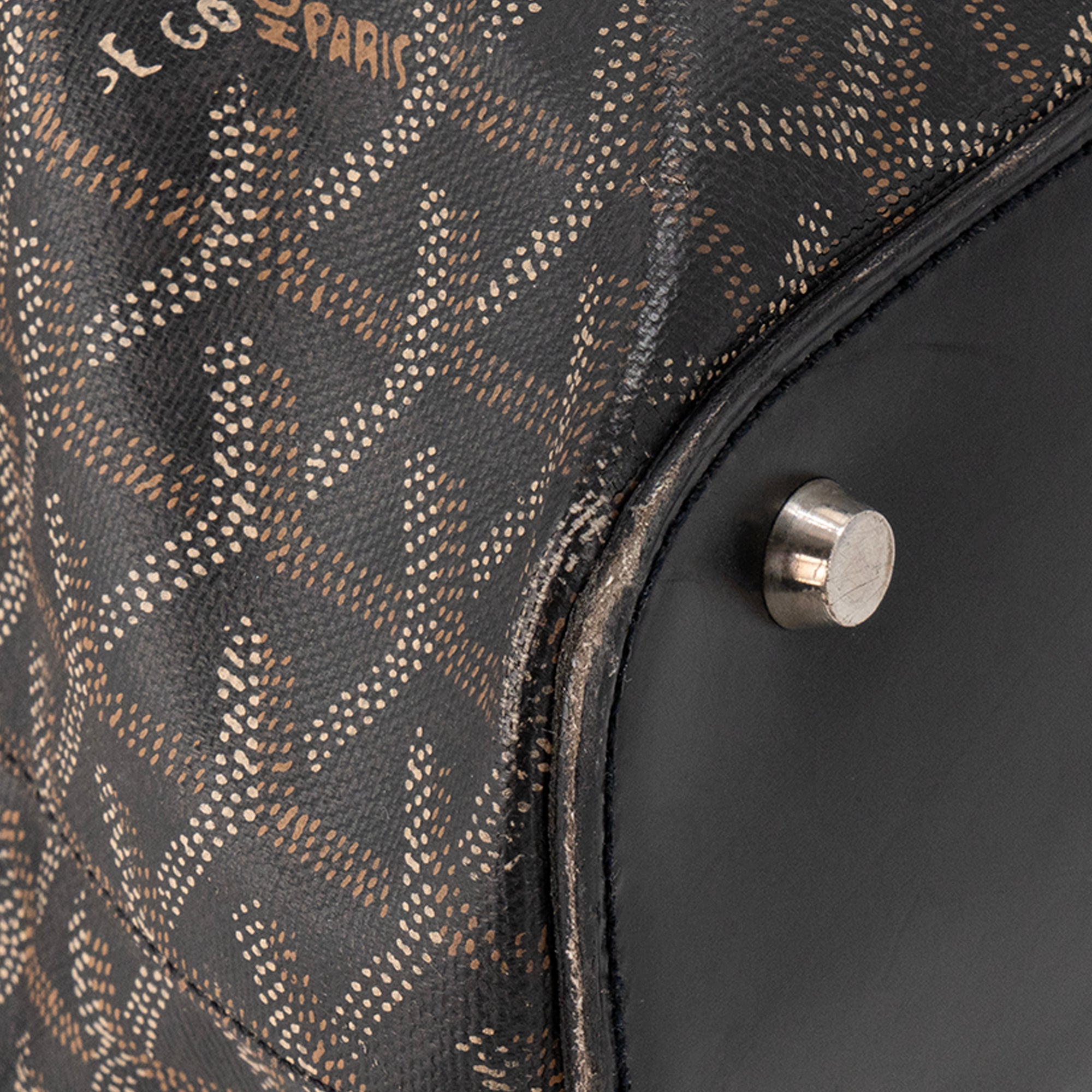GOYARD - Sac cabas Okinawa Goyard en toile enduite monogrammée noir