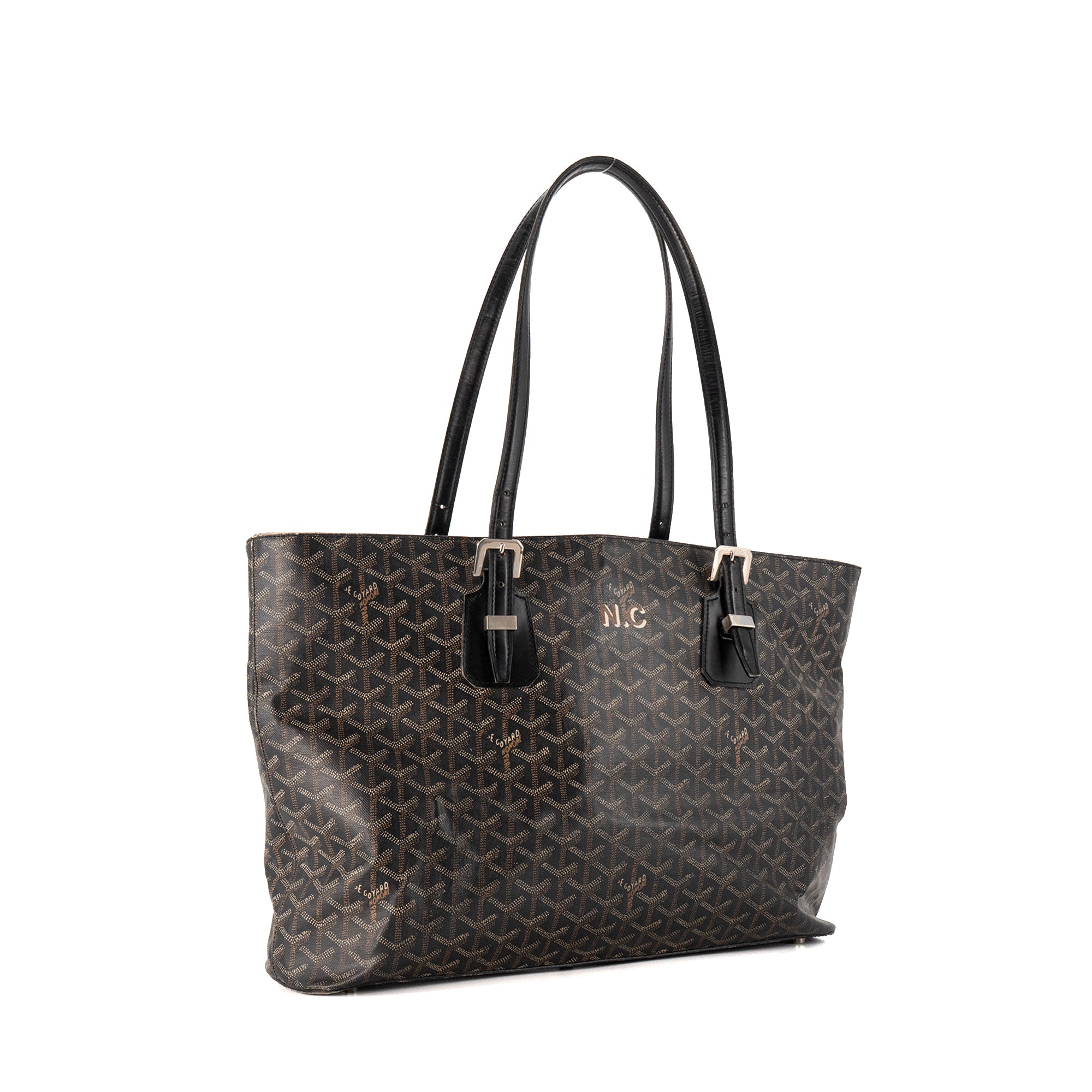 GOYARD - Sac cabas Okinawa Goyard en toile enduite monogrammée noir