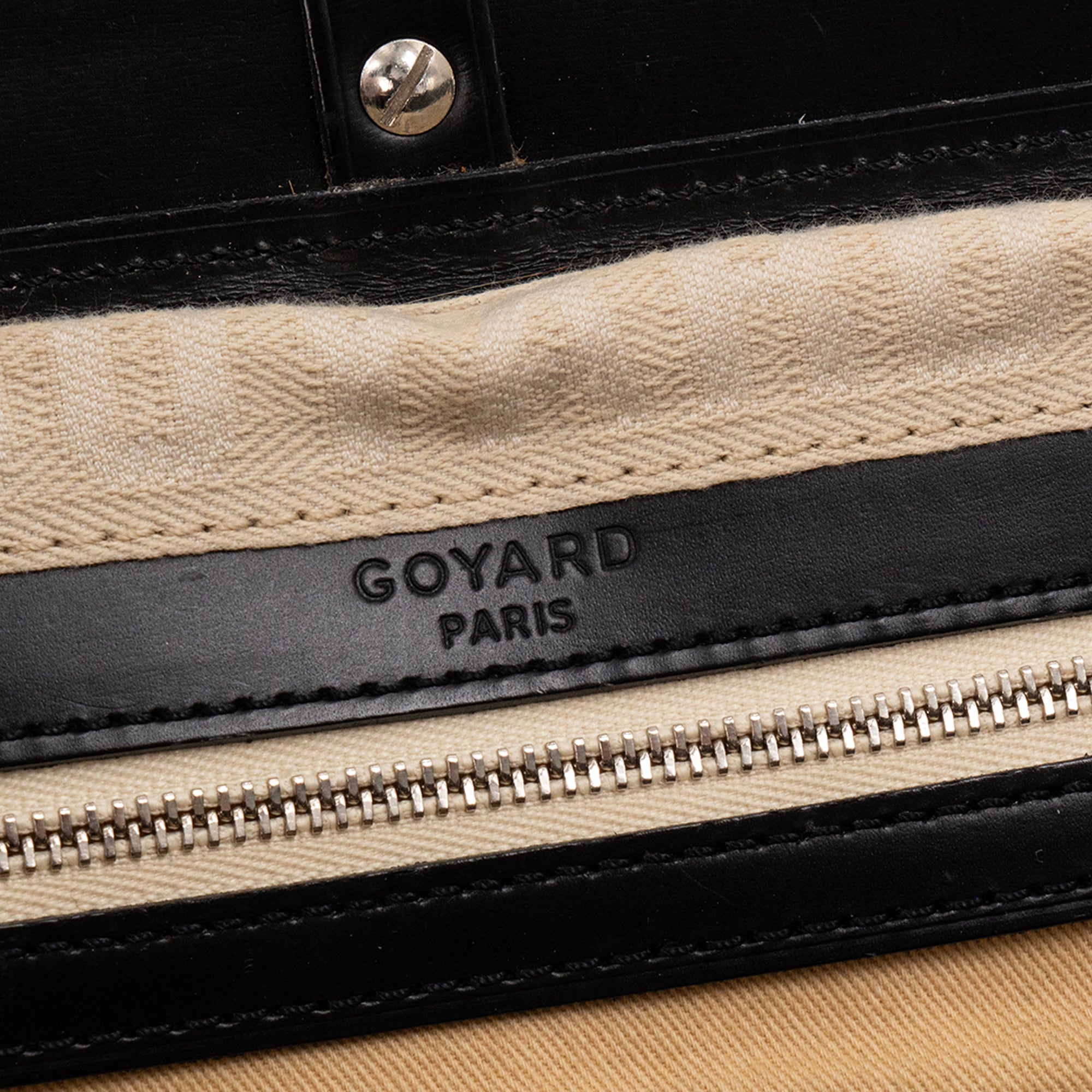 GOYARD - Sac cabas Okinawa Goyard en toile enduite monogrammée noir