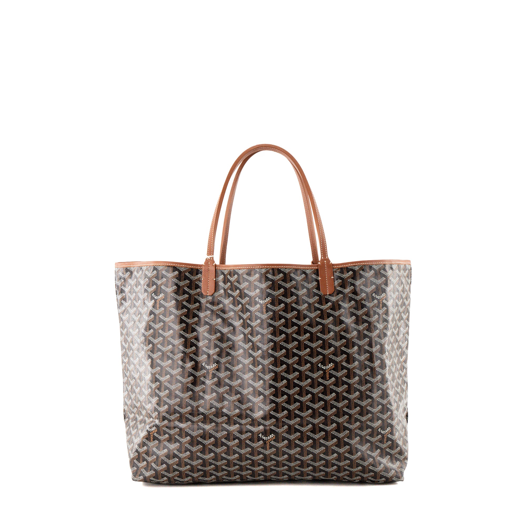 GOYARD - Sac cabas Saint Louis GM Goyard en toile enduite goyardine noire