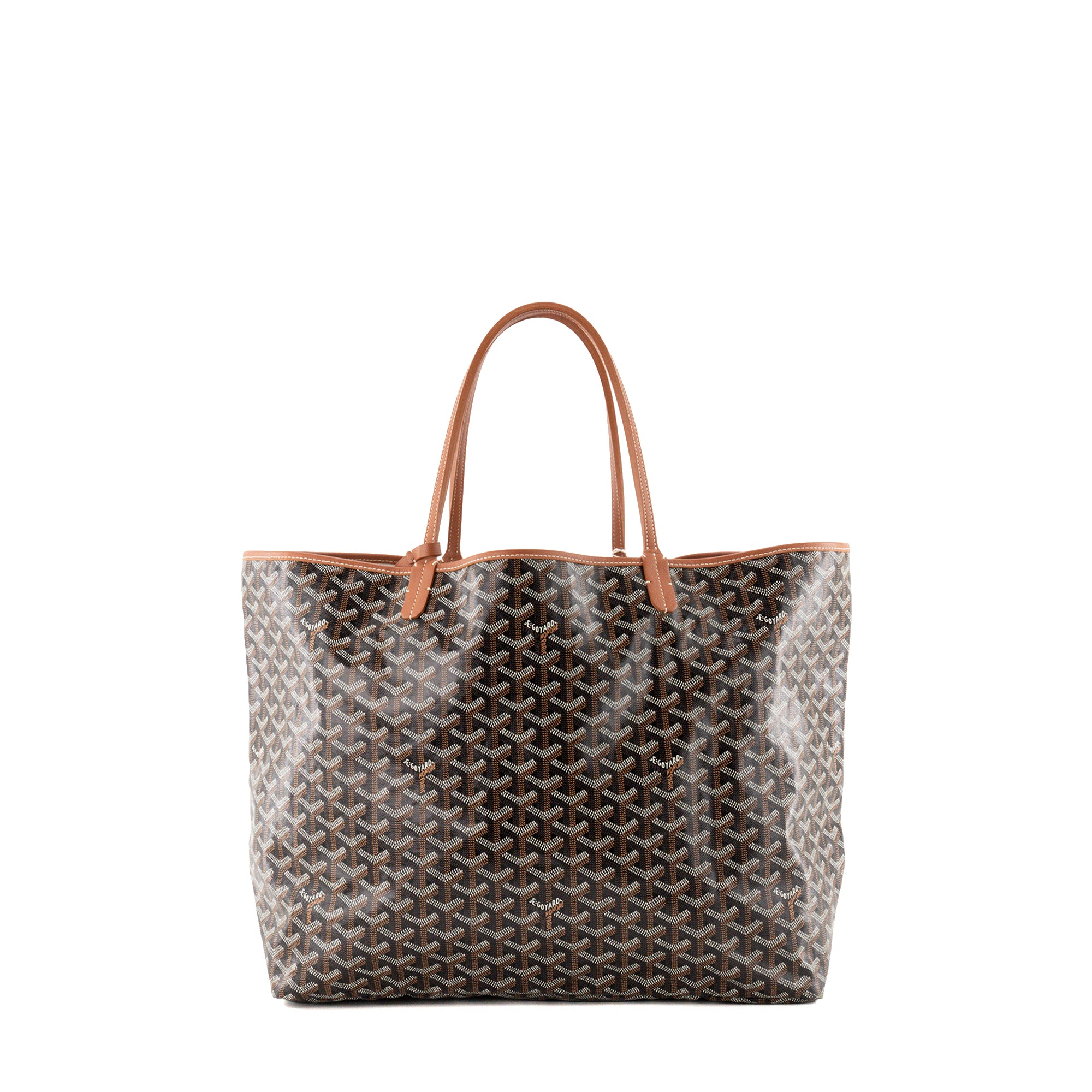 GOYARD - Sac cabas Saint Louis GM Goyard en toile enduite goyardine noire