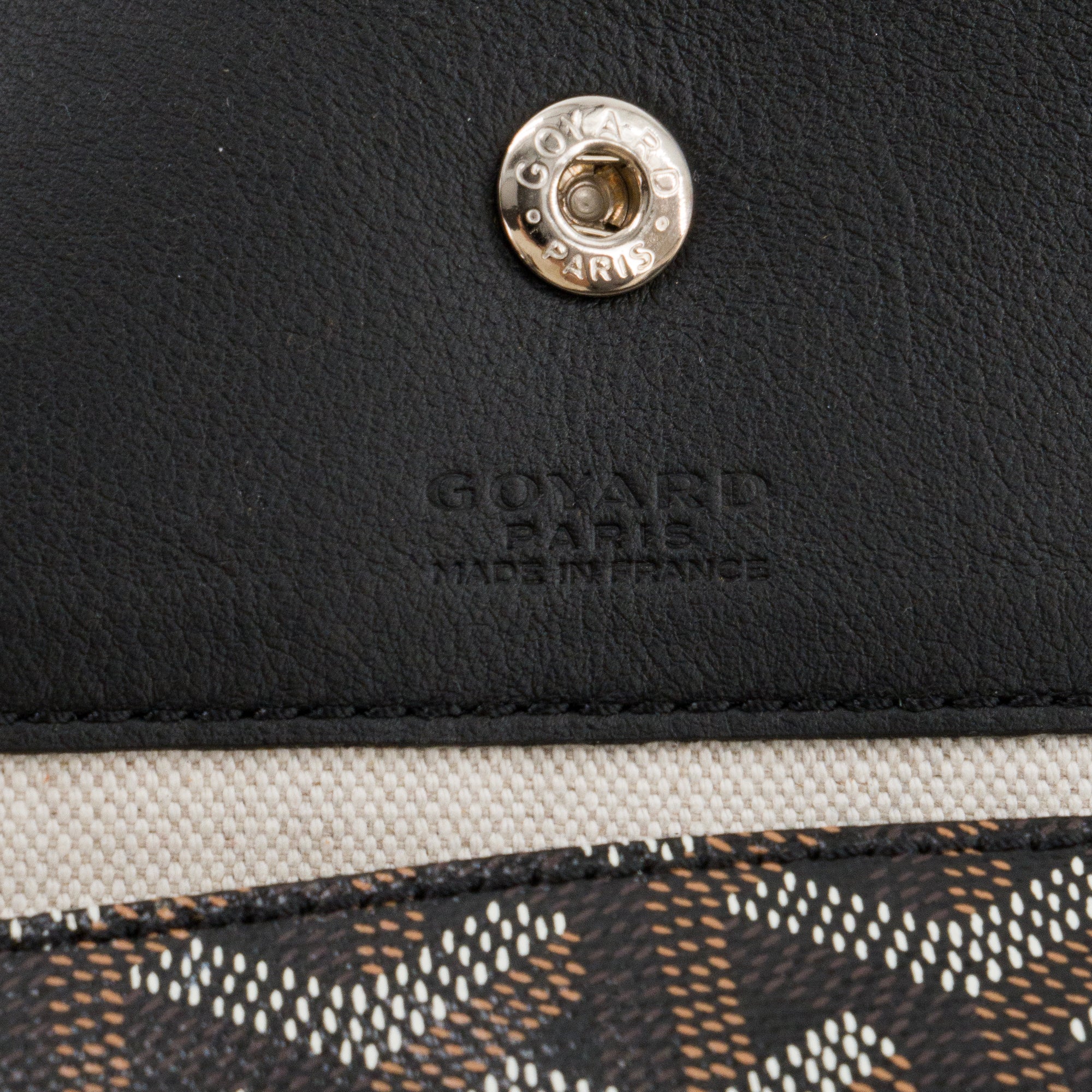 GOYARD - Sac cabas Saint Louis GM Goyard en toile enduite goyardine noire