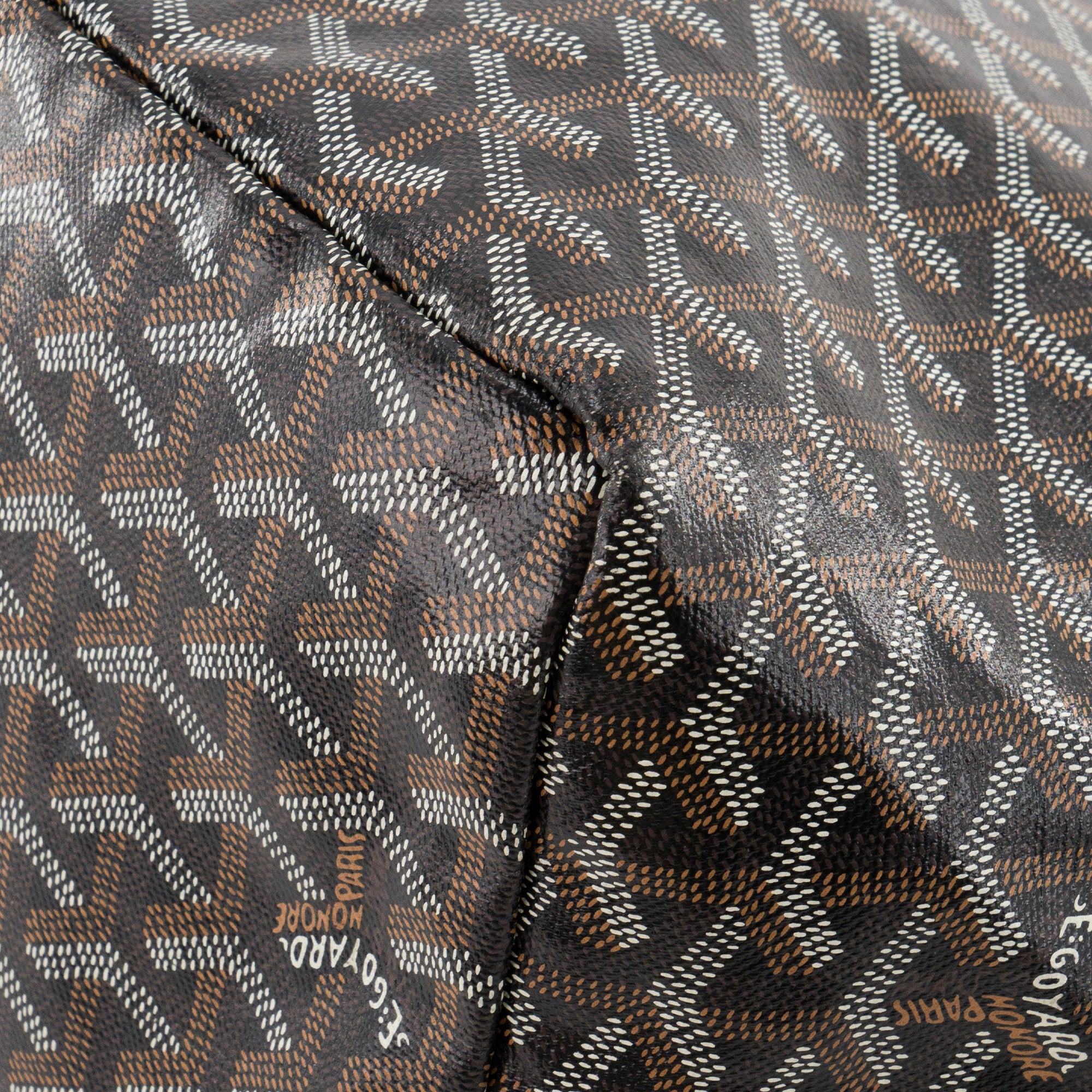 GOYARD - Sac cabas Saint Louis GM Goyard en toile enduite goyardine noire