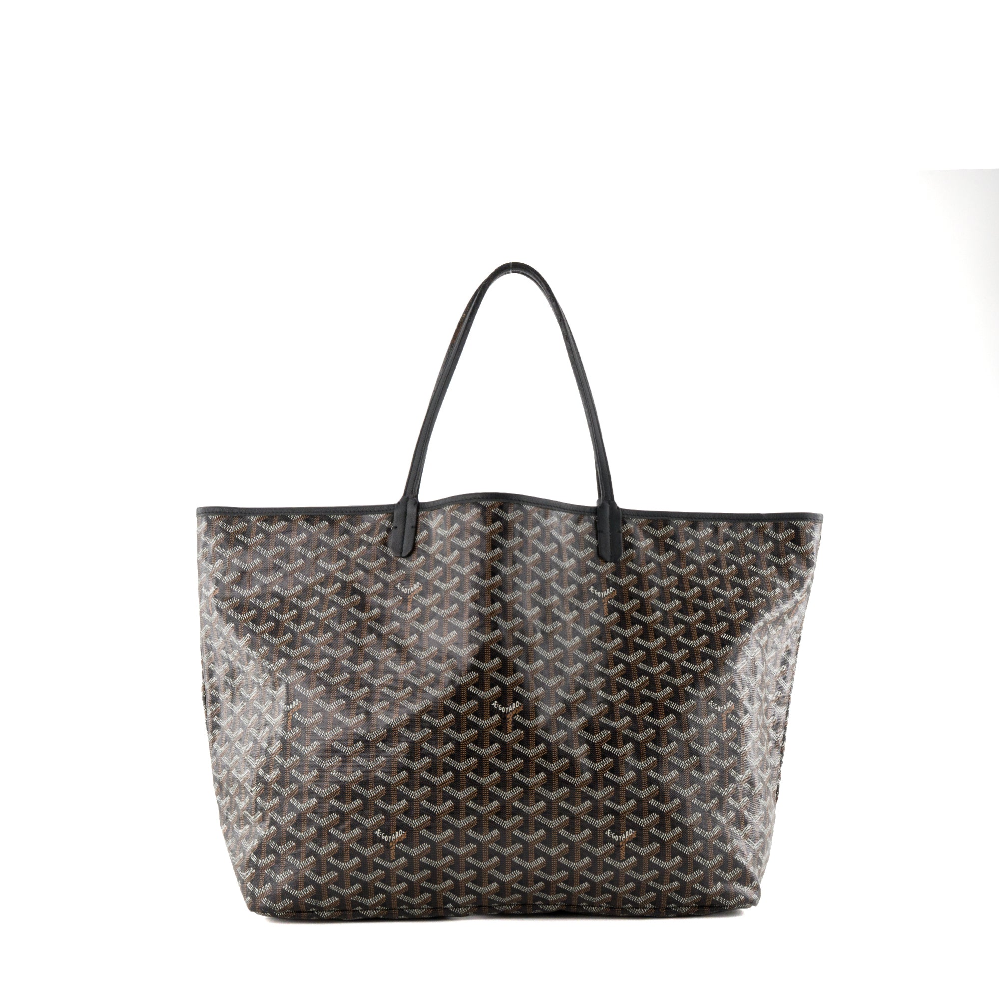 GOYARD - Sac cabas Saint Louis GM Goyard en toile enduite goyardine noire