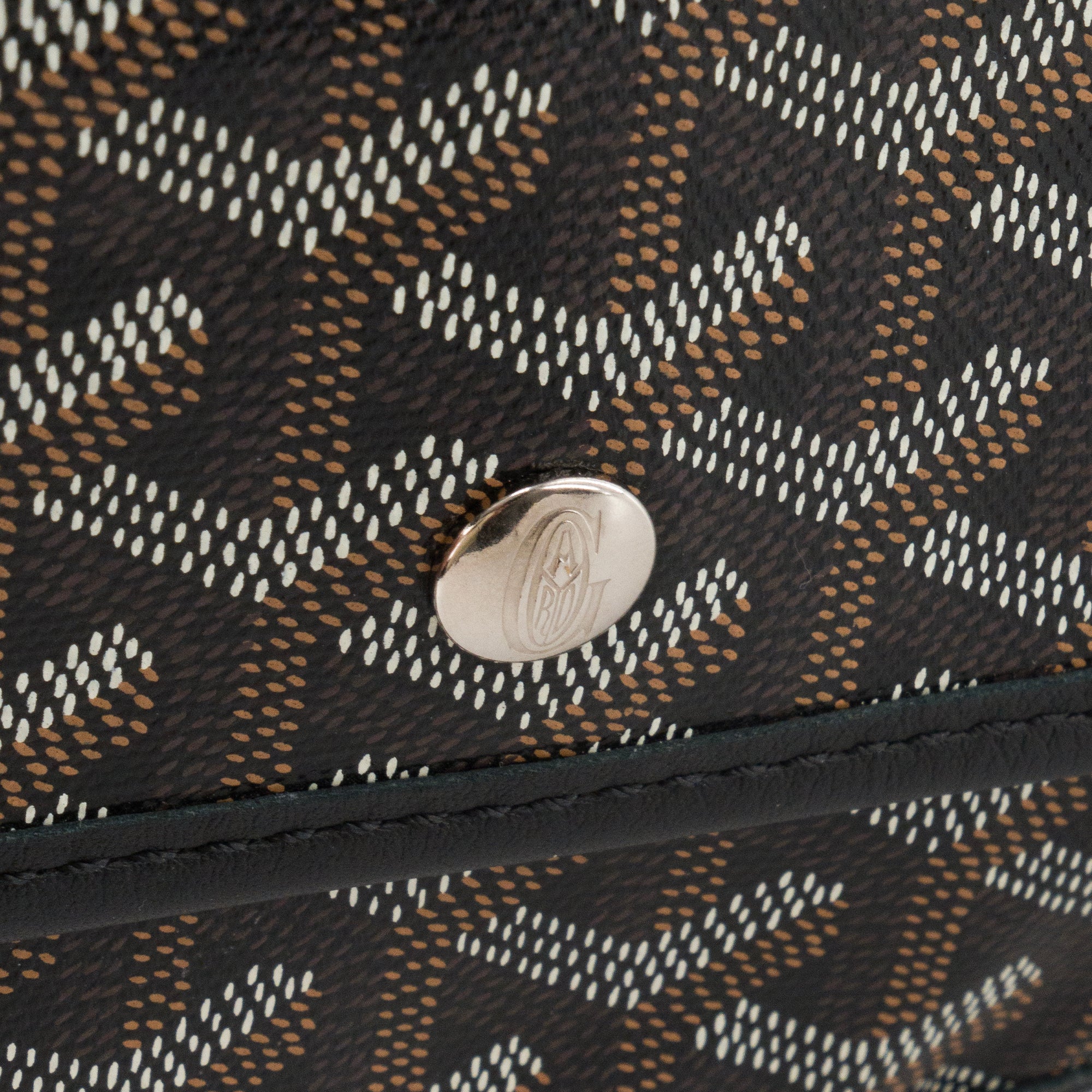 GOYARD - Sac cabas Saint Louis GM Goyard en toile enduite goyardine noire