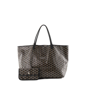 GOYARD - Sac cabas Saint Louis GM Goyard en toile enduite goyardine noire
