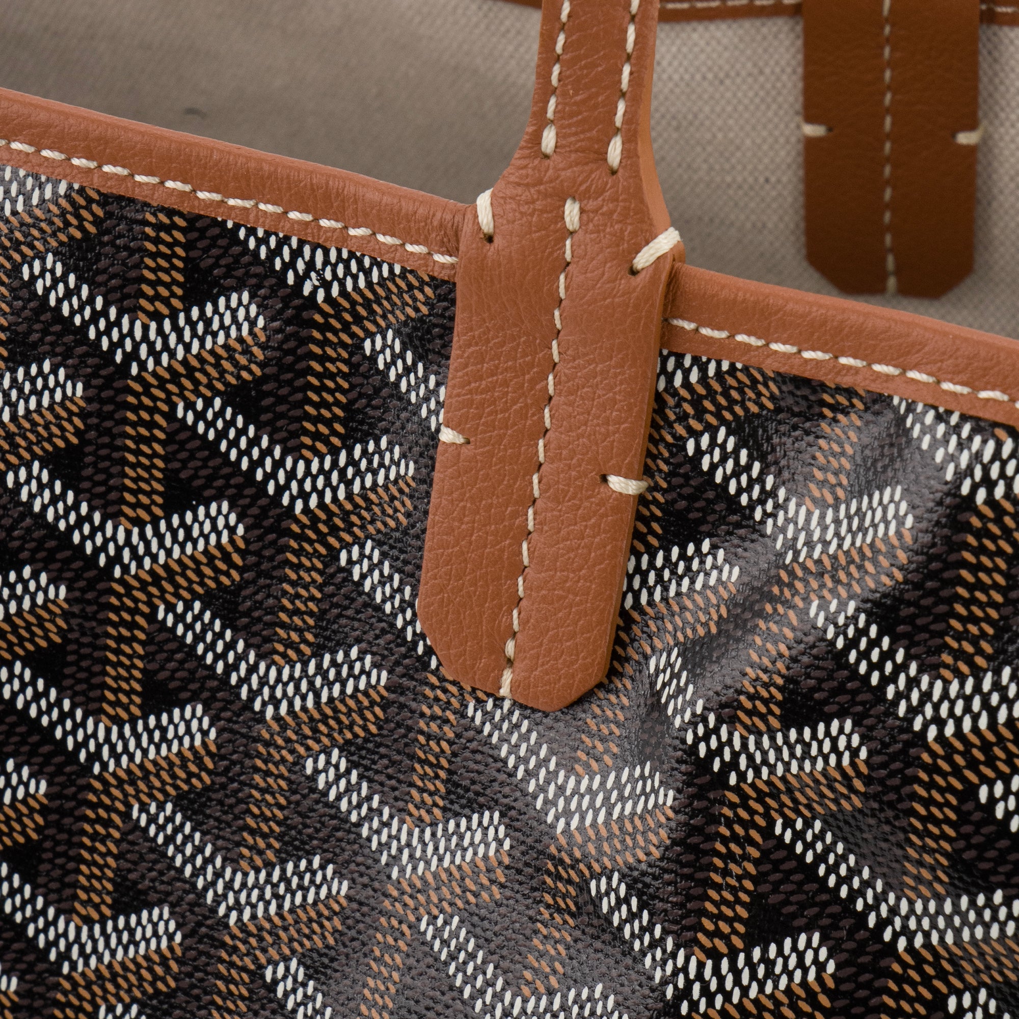 GOYARD - Sac cabas Saint-Louis GM Goyard en toile goyardine noire