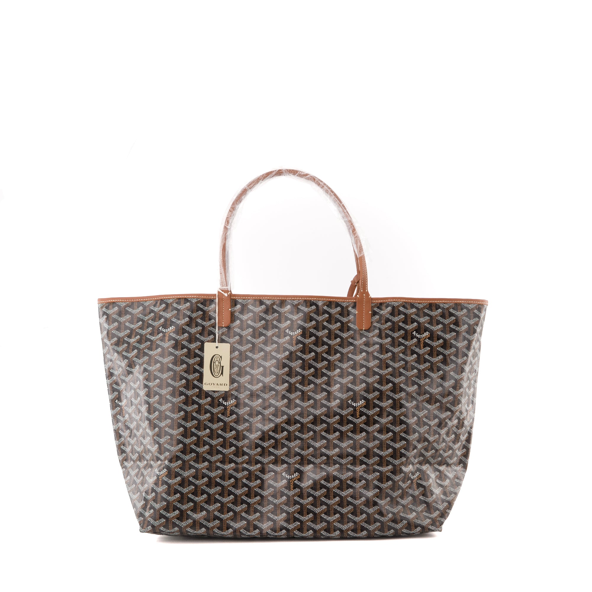 GOYARD - Sac cabas Saint-Louis GM Goyard en toile goyardine noire