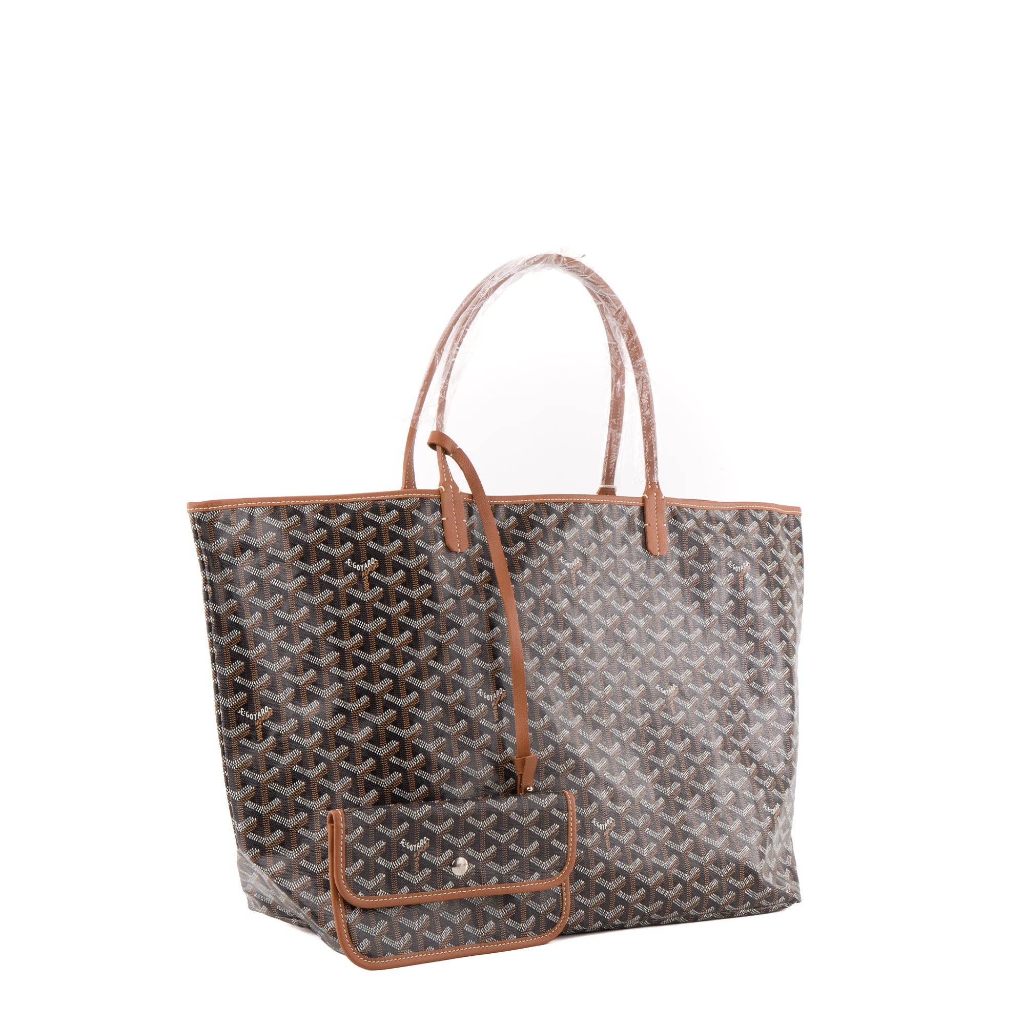 GOYARD - Sac cabas Saint-Louis GM Goyard en toile goyardine noire
