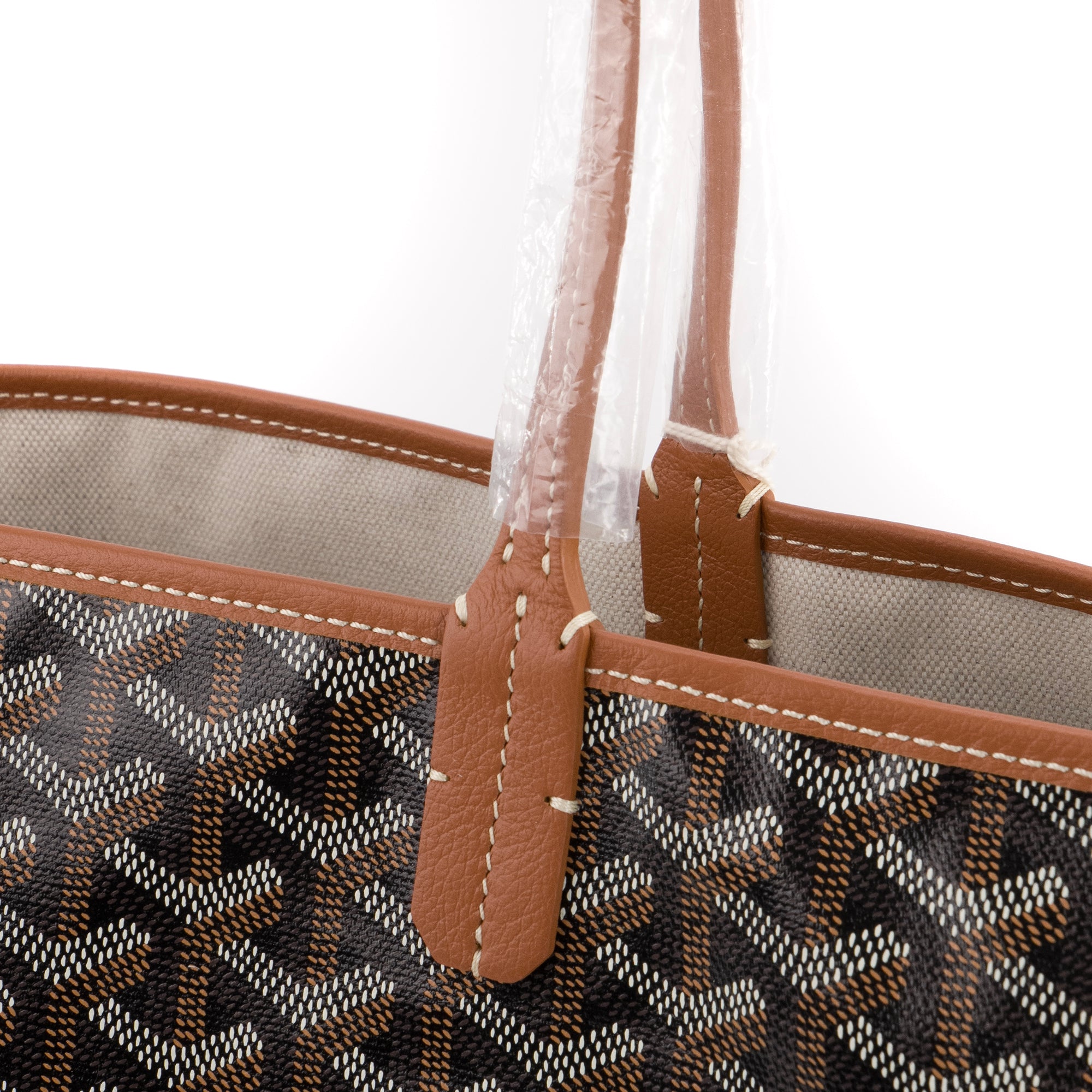 GOYARD - Sac cabas Saint-Louis GM Goyard en toile goyardine noire