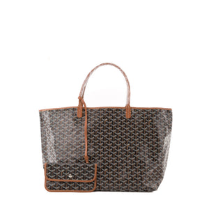 GOYARD - Sac cabas Saint-Louis GM Goyard en toile goyardine noire
