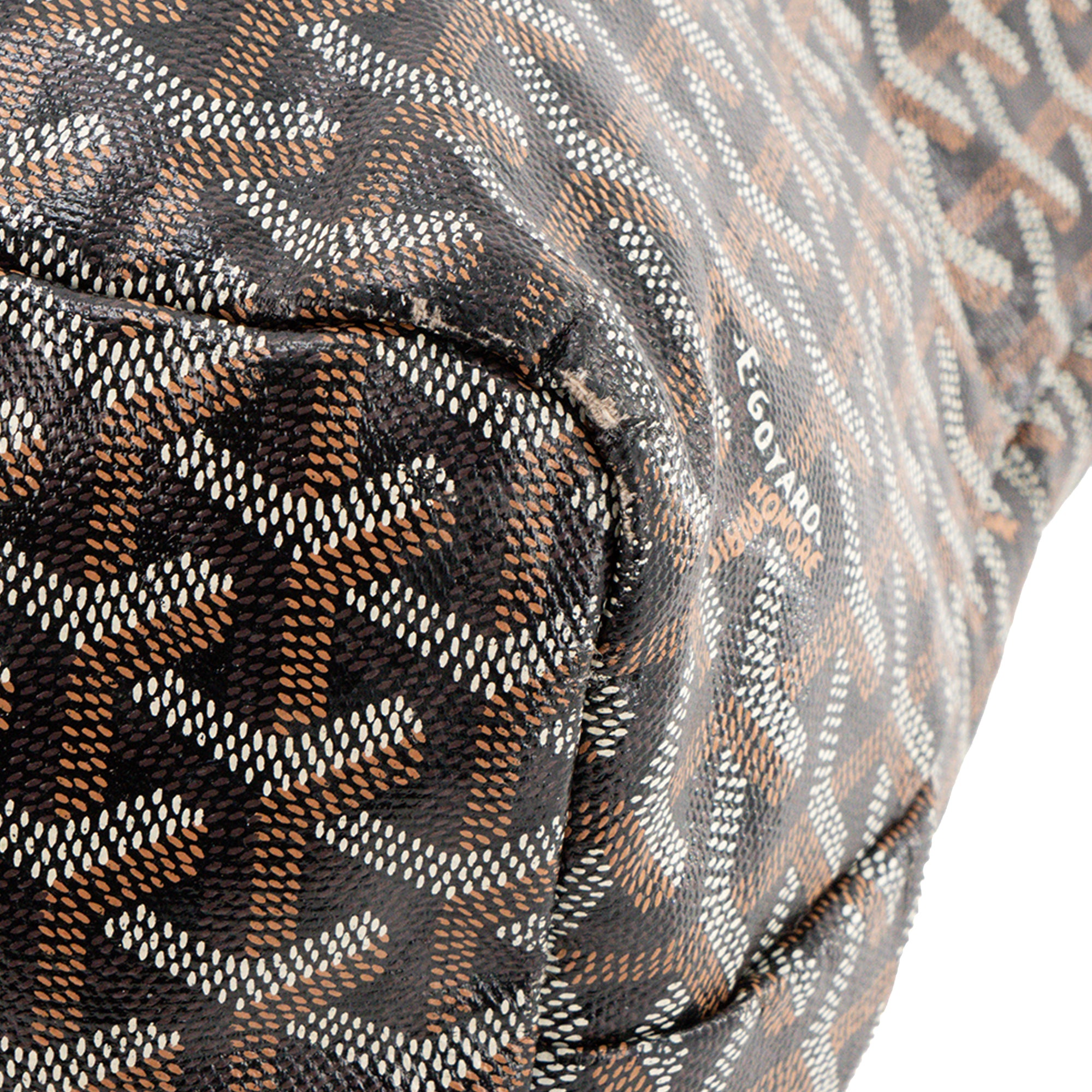 GOYARD - Sac cabas Saint Louis PM Goyard en toile enduite goyardine noire