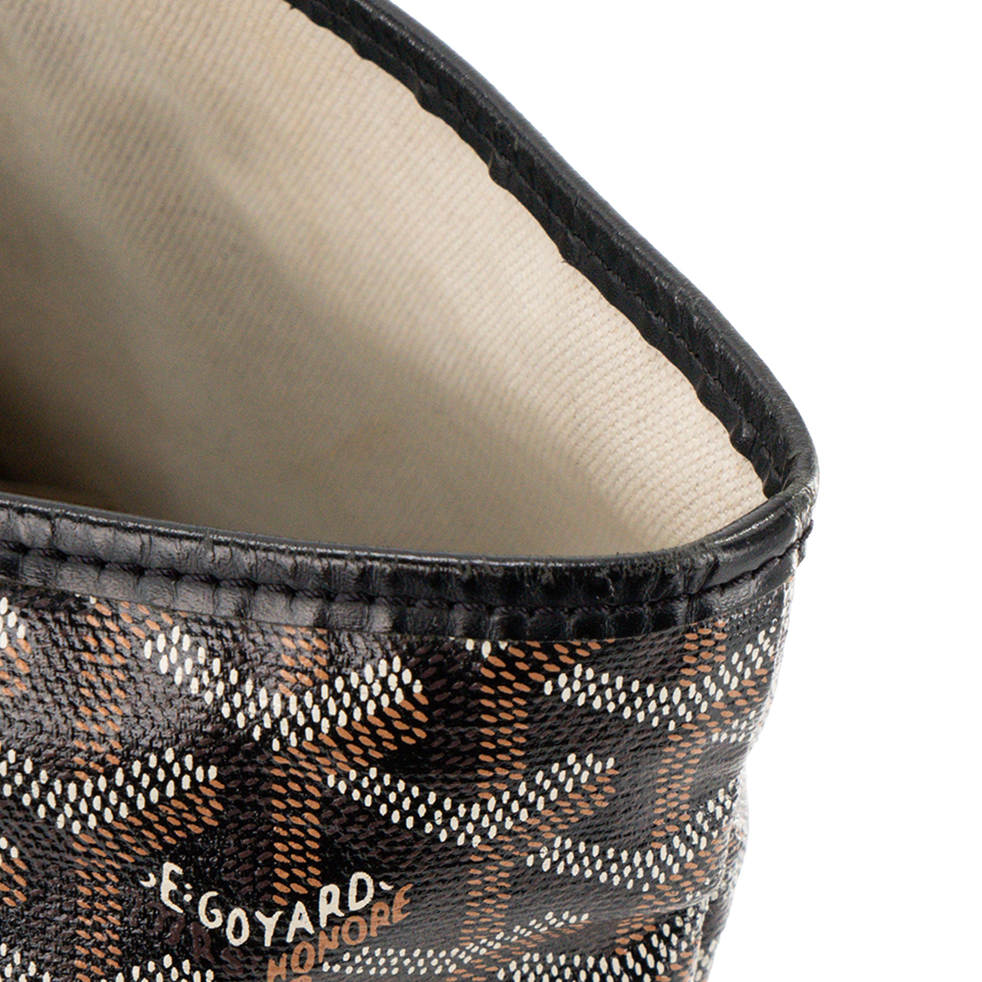 GOYARD - Sac cabas Saint Louis PM Goyard en toile enduite goyardine noire