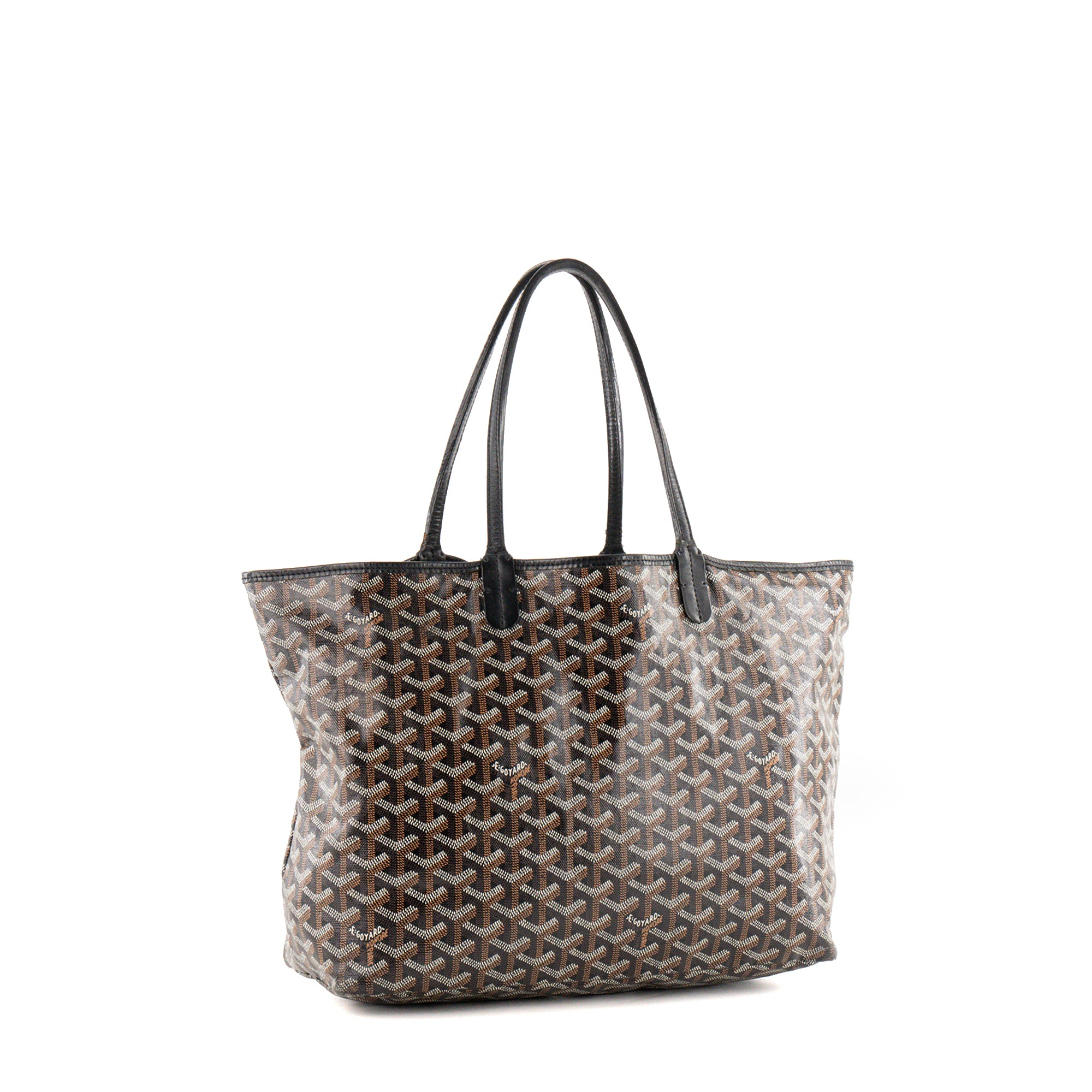 GOYARD - Sac cabas Saint Louis PM Goyard en toile enduite goyardine noire