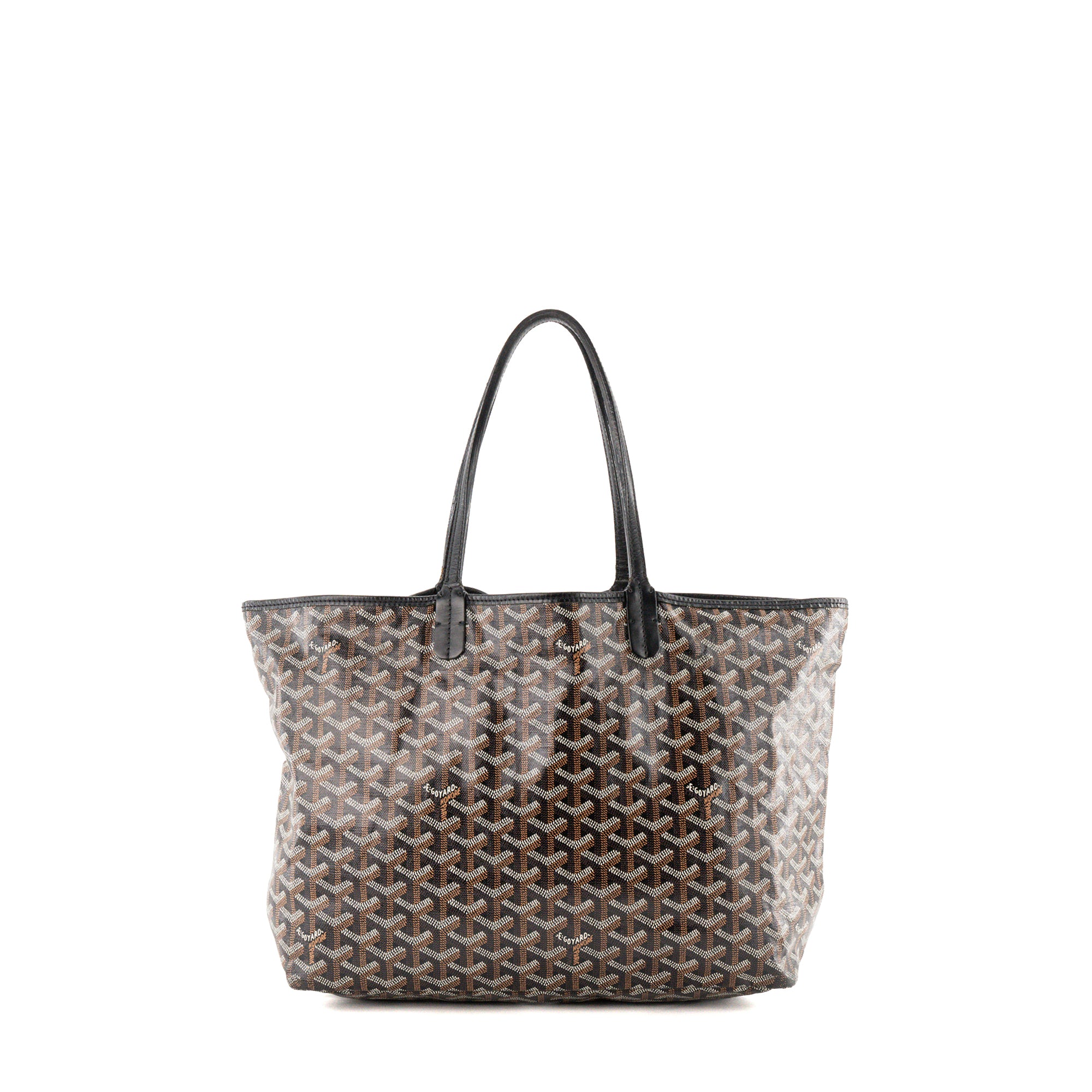 GOYARD - Sac cabas Saint Louis PM Goyard en toile enduite goyardine noire