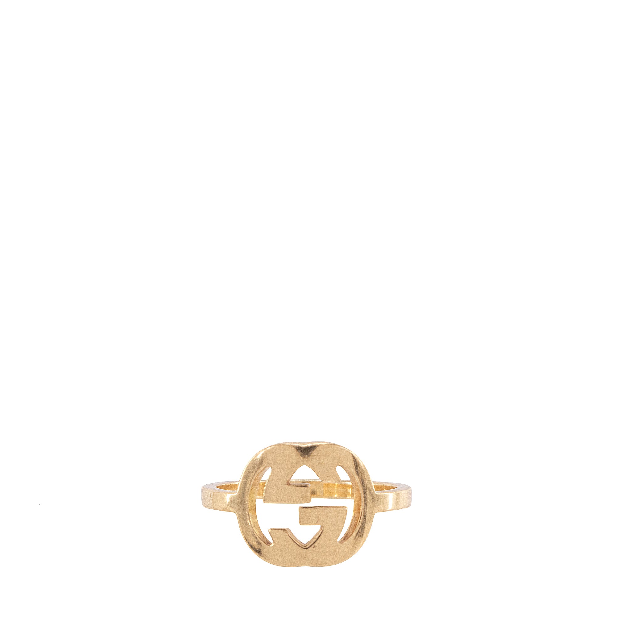 GUCCI - GG ring in gold metal and colored crystals (M)