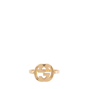 GUCCI - GG ring in gold metal and colored crystals (M)
