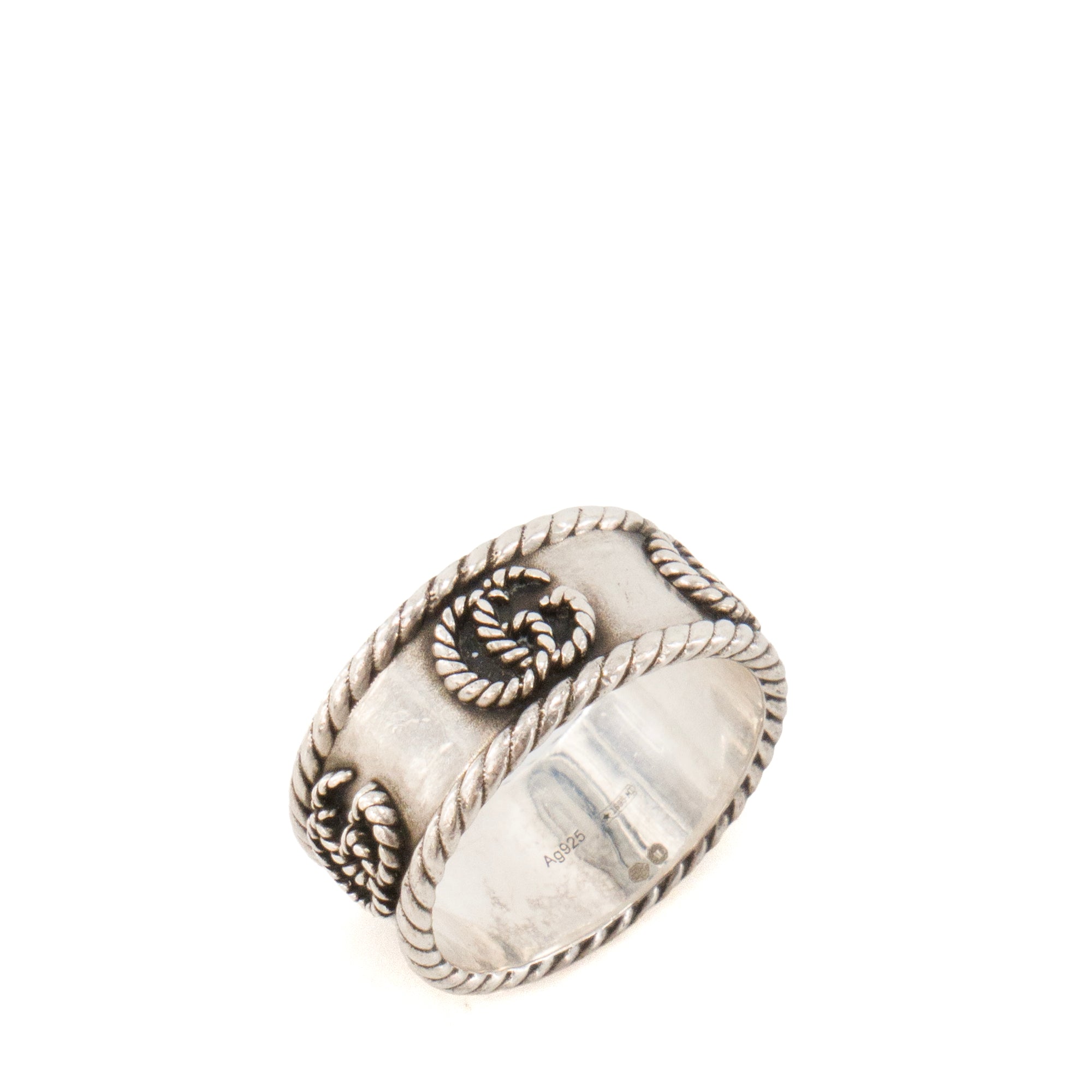 GUCCI - Bague GG Marmont Gucci en argent (T52)