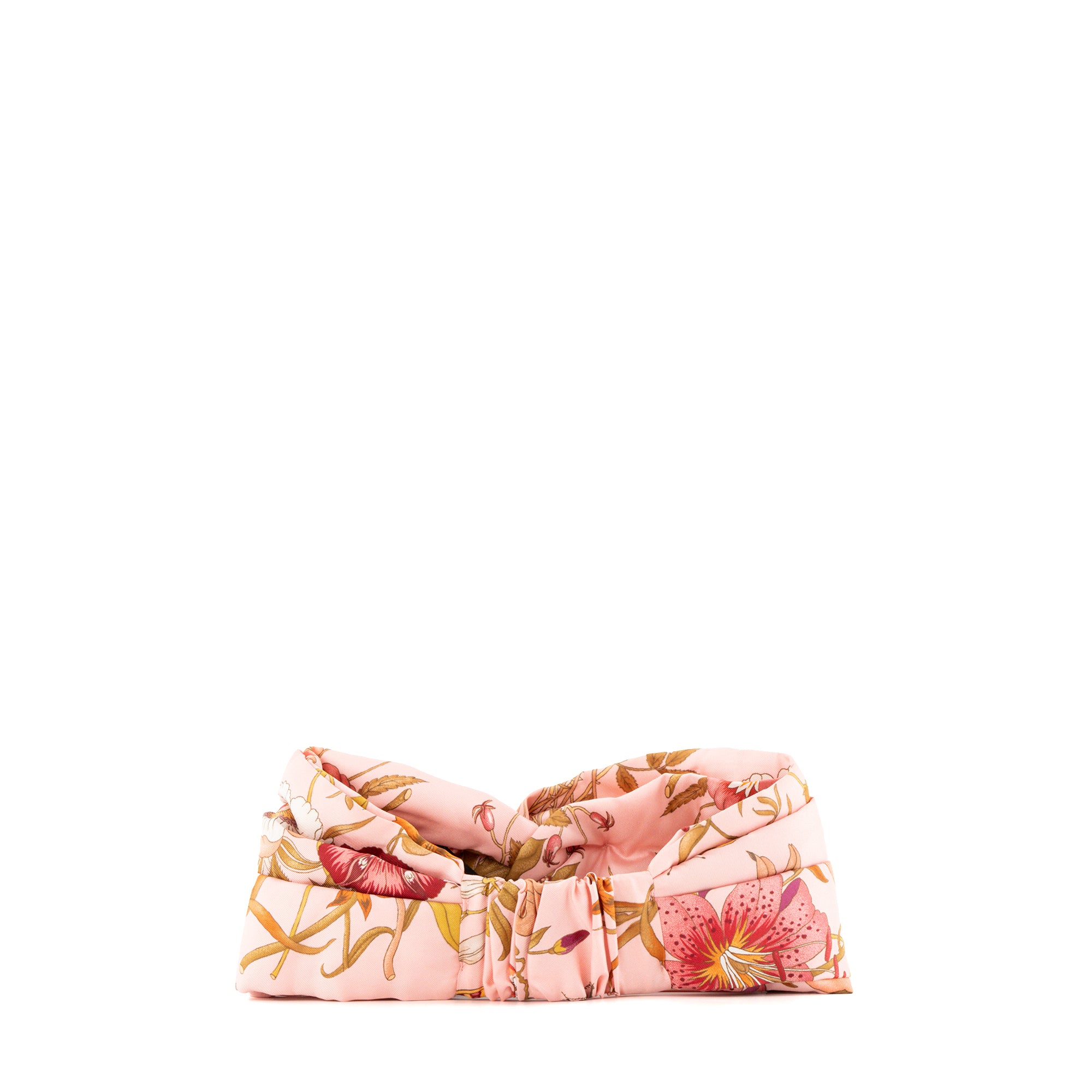 GUCCI - Pink Silk Flora Gucci Headband (M)