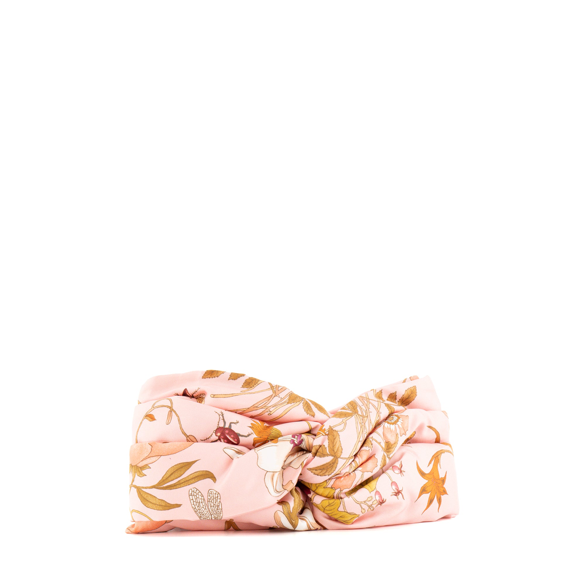 GUCCI - Pink Silk Flora Gucci Headband (M)