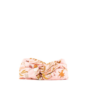 GUCCI - Bandeau Flora Gucci en soie rose (M)